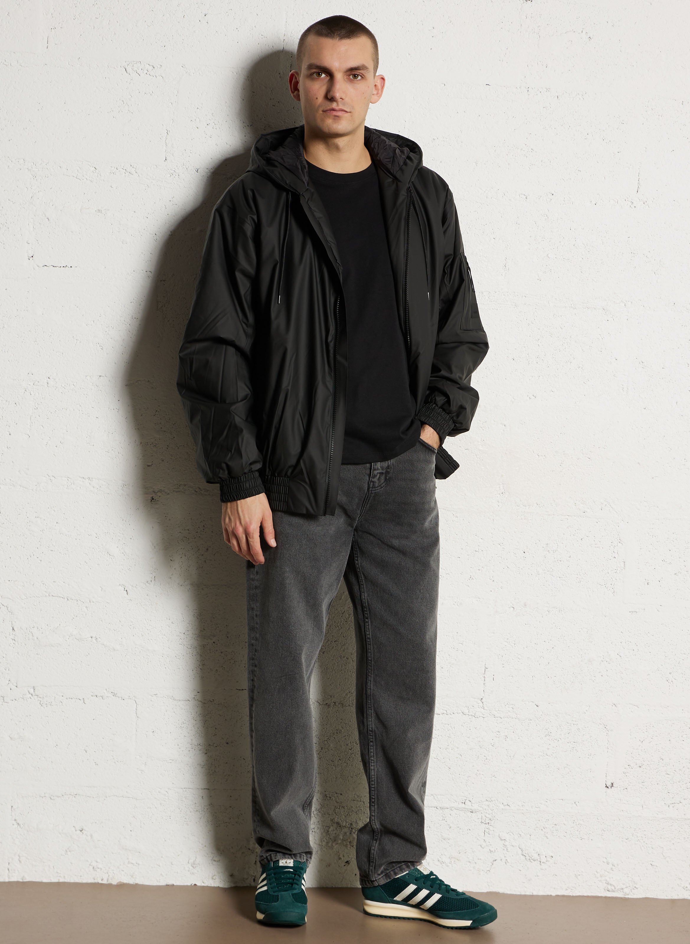 Blouson à capuche RAINS Noir