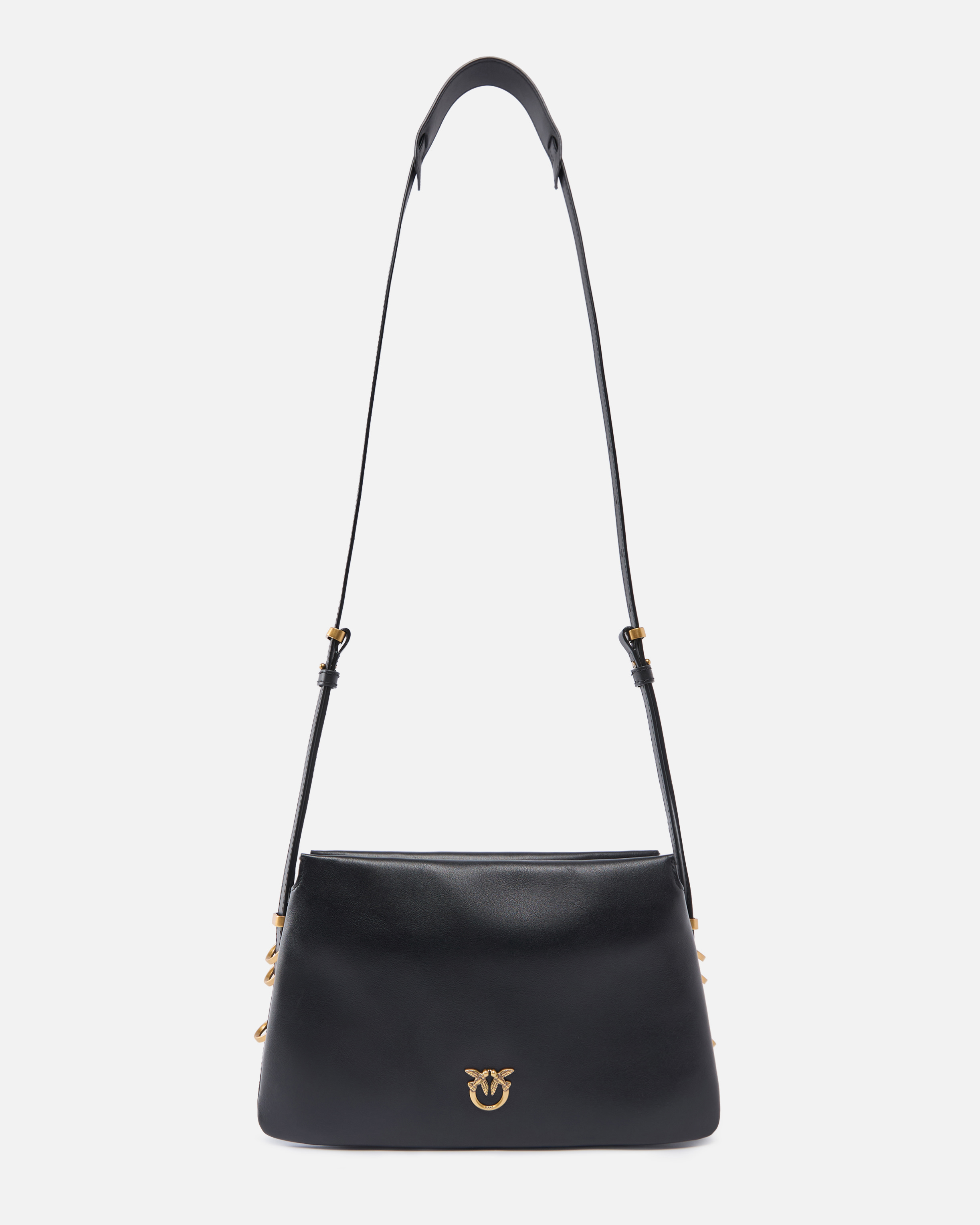 Mini one, two, three leather shoulder bag PINKO