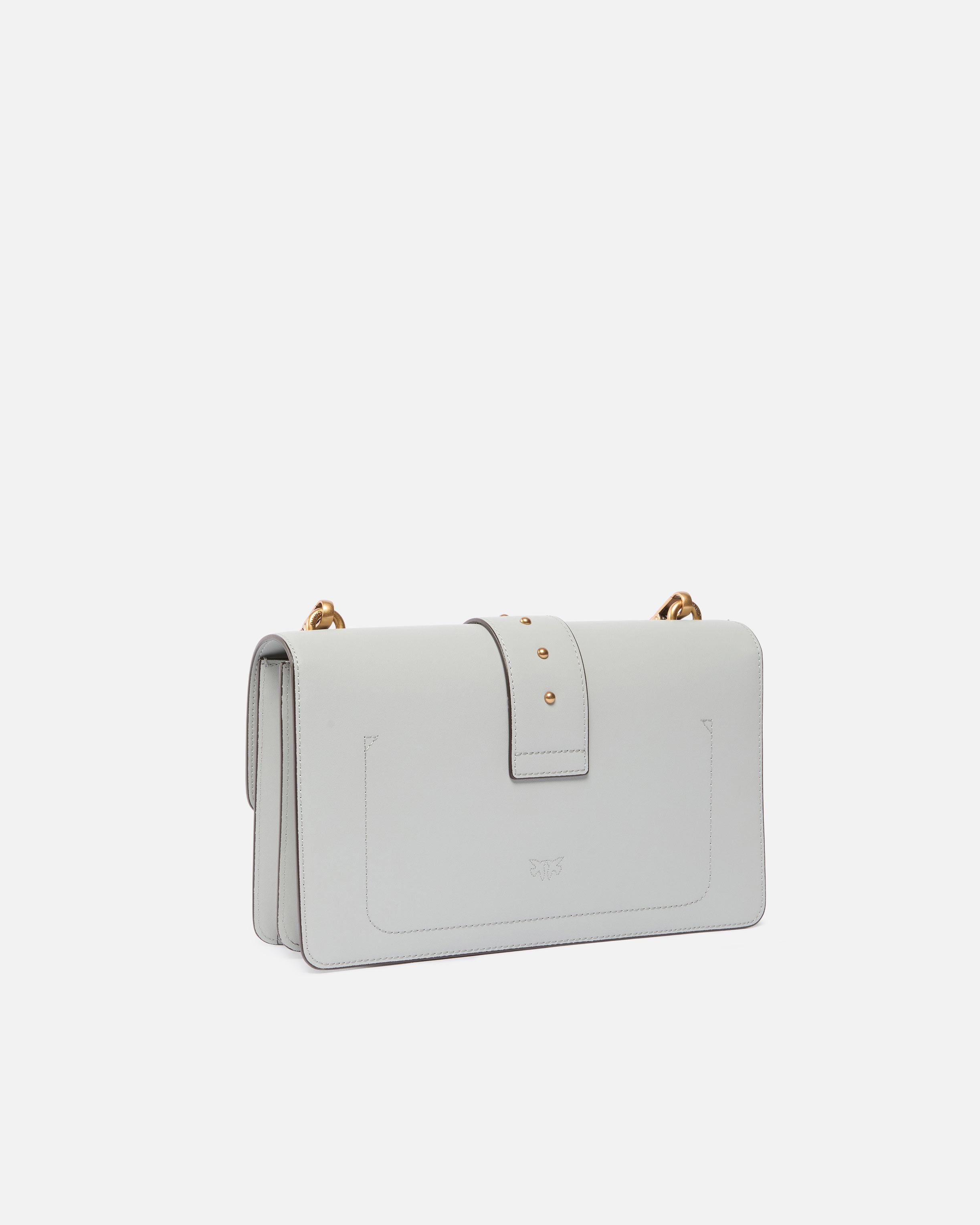 Medium Love Bag One leather handbag Grey