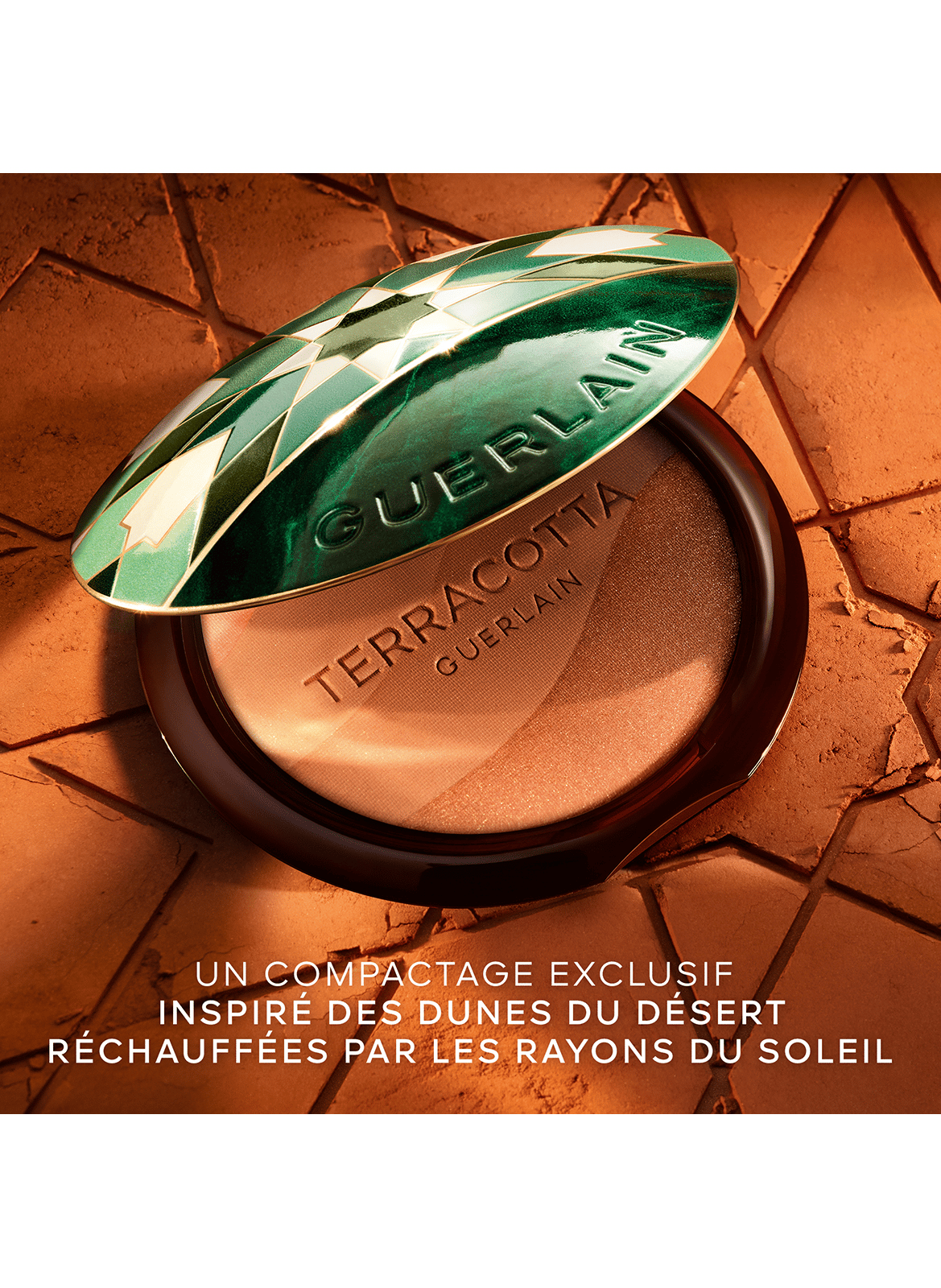 TERRACOTTA GOLDEN DUNES The Radiant Natural Glow Powder Limited Edition 03 green agafay - moyen doré