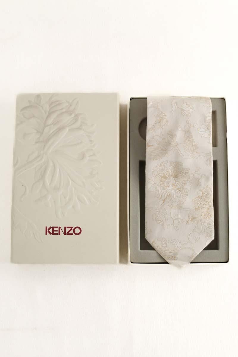 Tie KENZO - SECONDE MAIN Beige