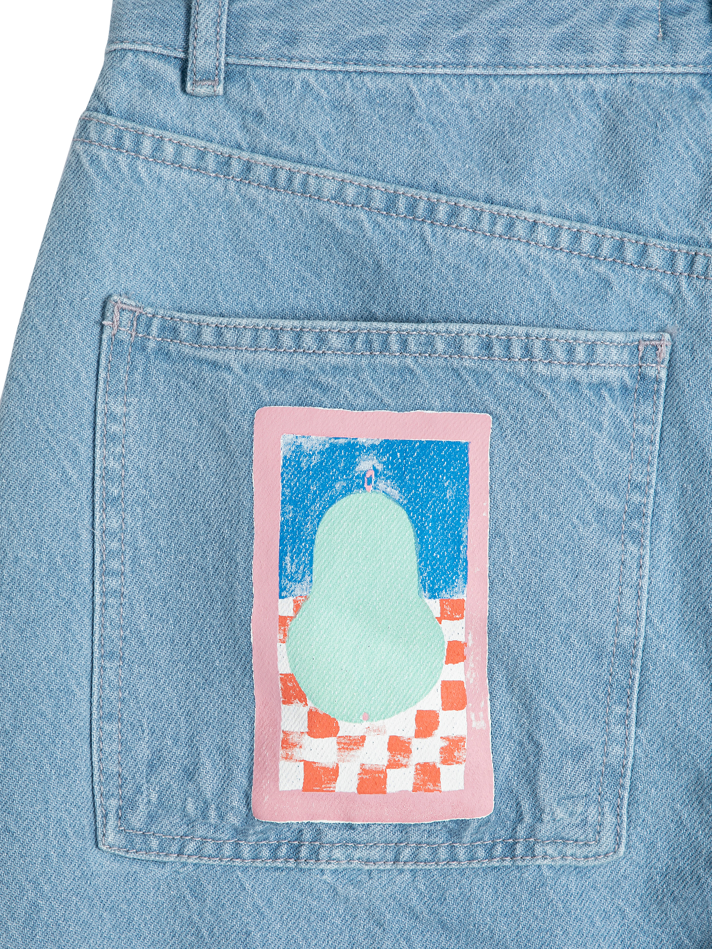 Rechte jeans van biokatoen BOBO CHOSES Blauw
