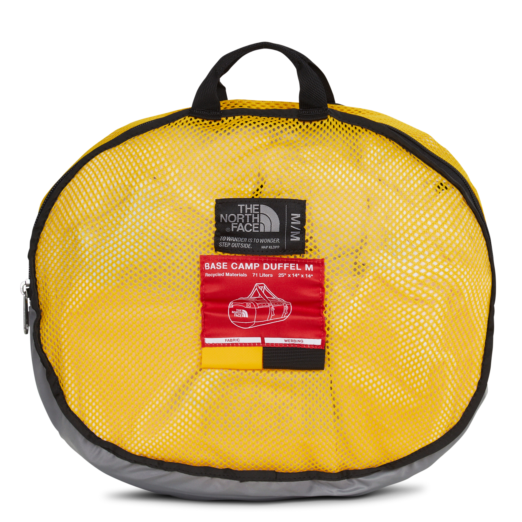 Sac de voyage compacte uni THE NORTH FACE Jaune