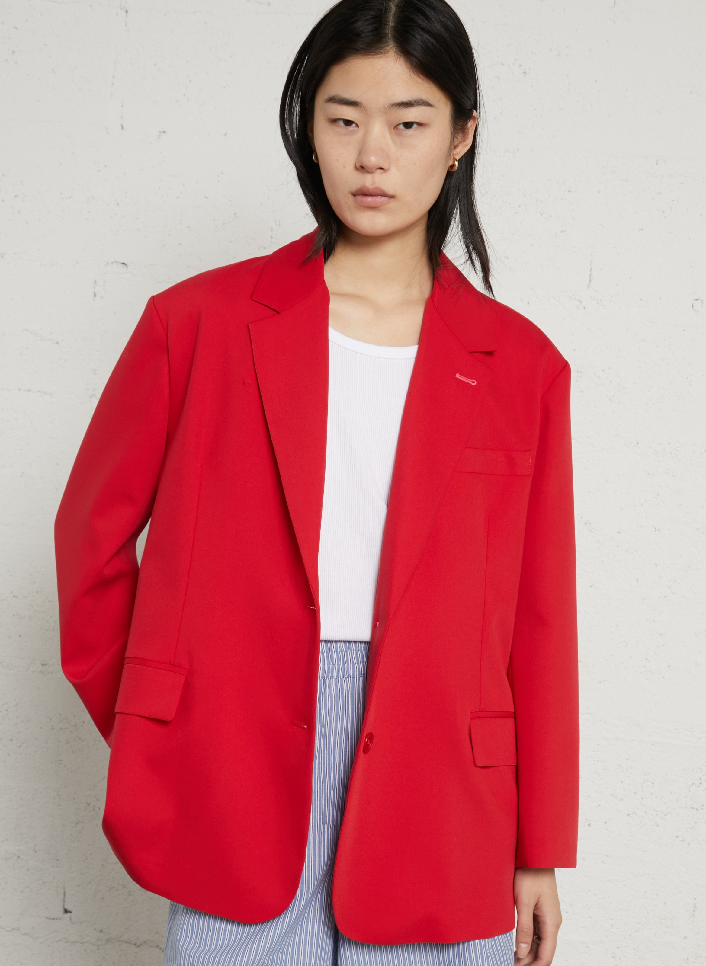 Oversized jasje met reverskraag IMPERIAL Rood