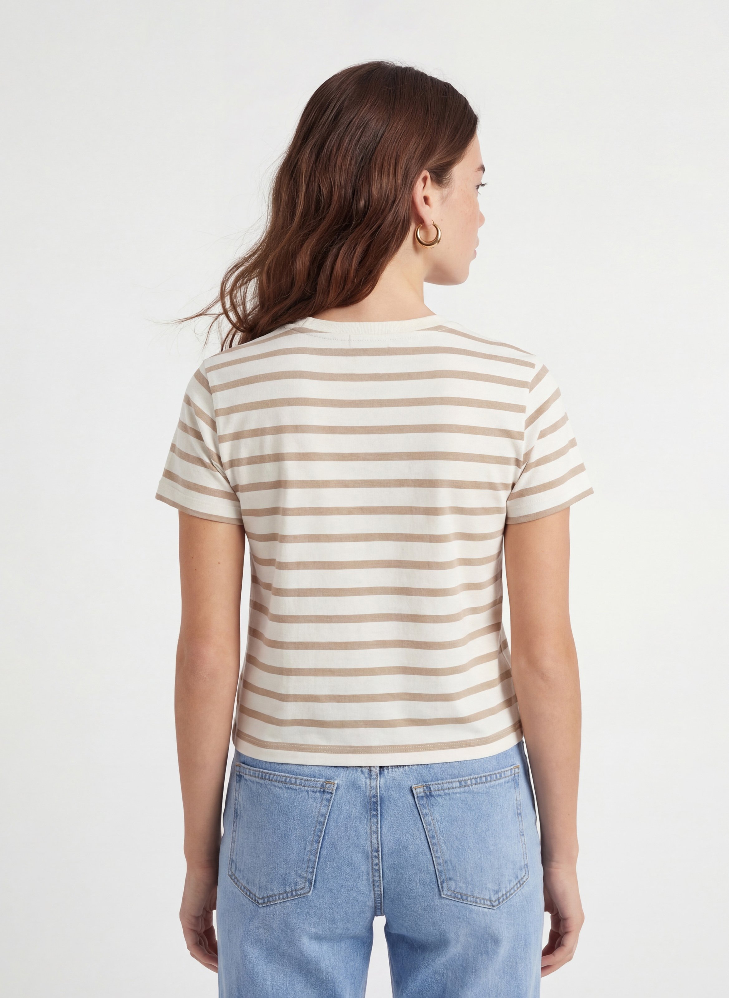 Tee-shirt col rond en coton KOOKAI Blanc