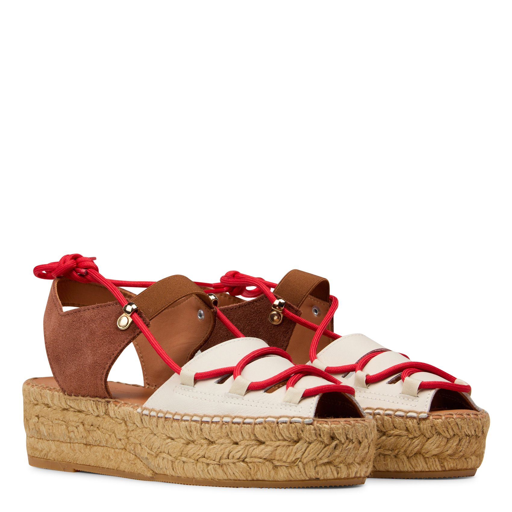 Leather espadrilles NAGUISA Beige
