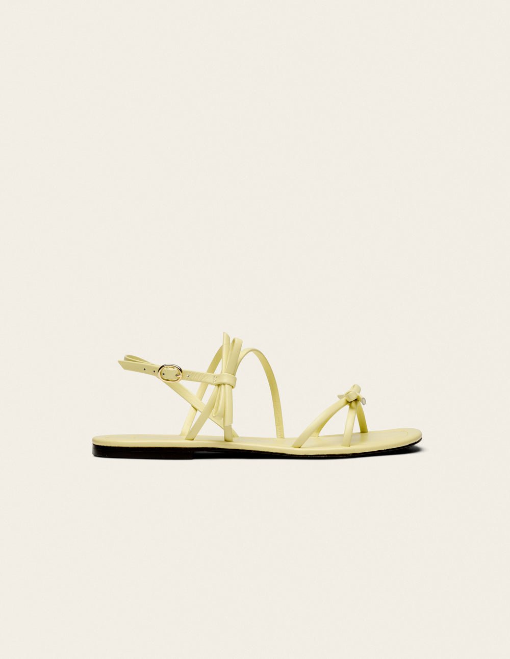 Faux leather sandals ODAJE Yellow