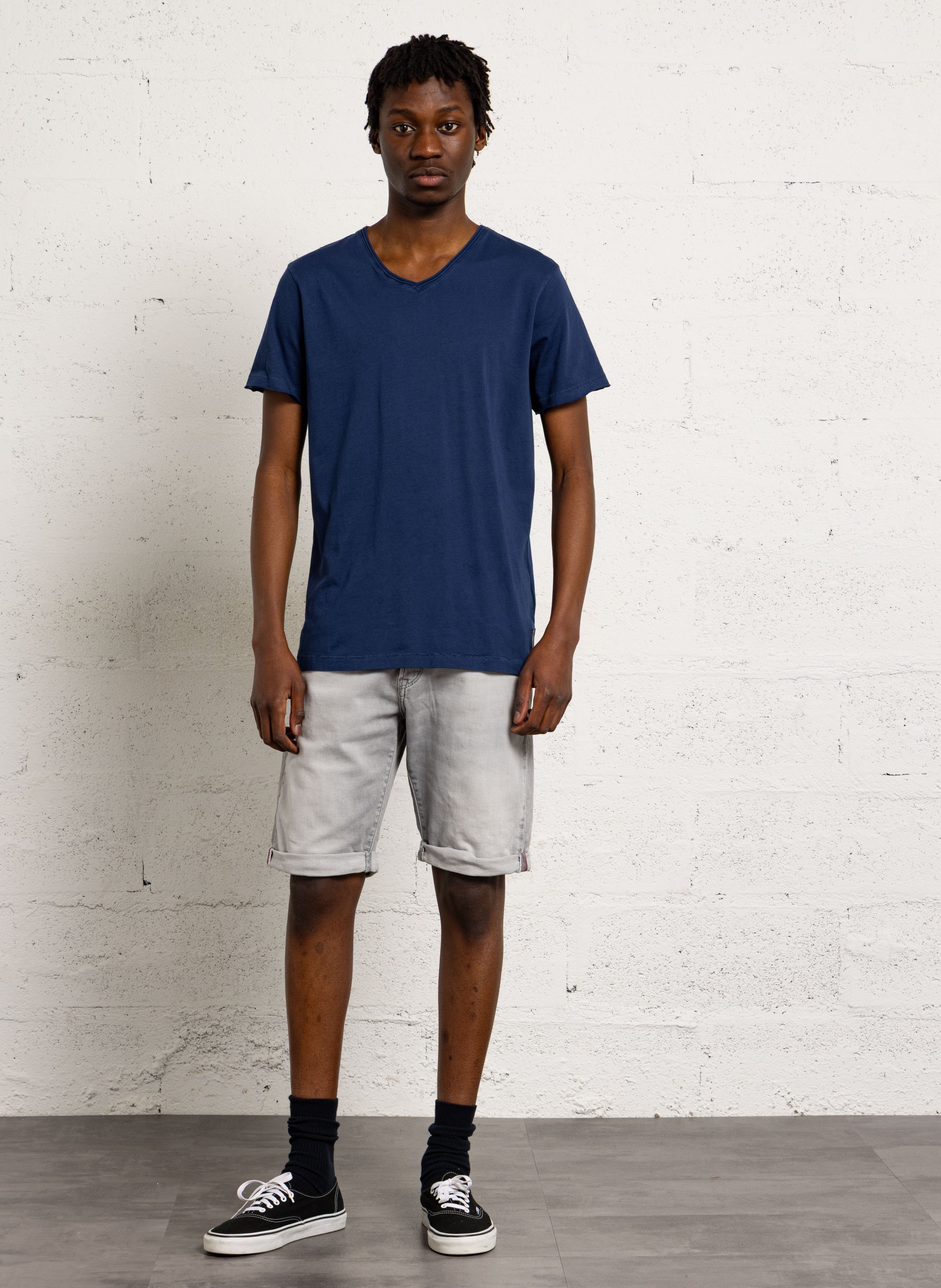 Bermuda en denim LE TEMPS DES CERISES Gris