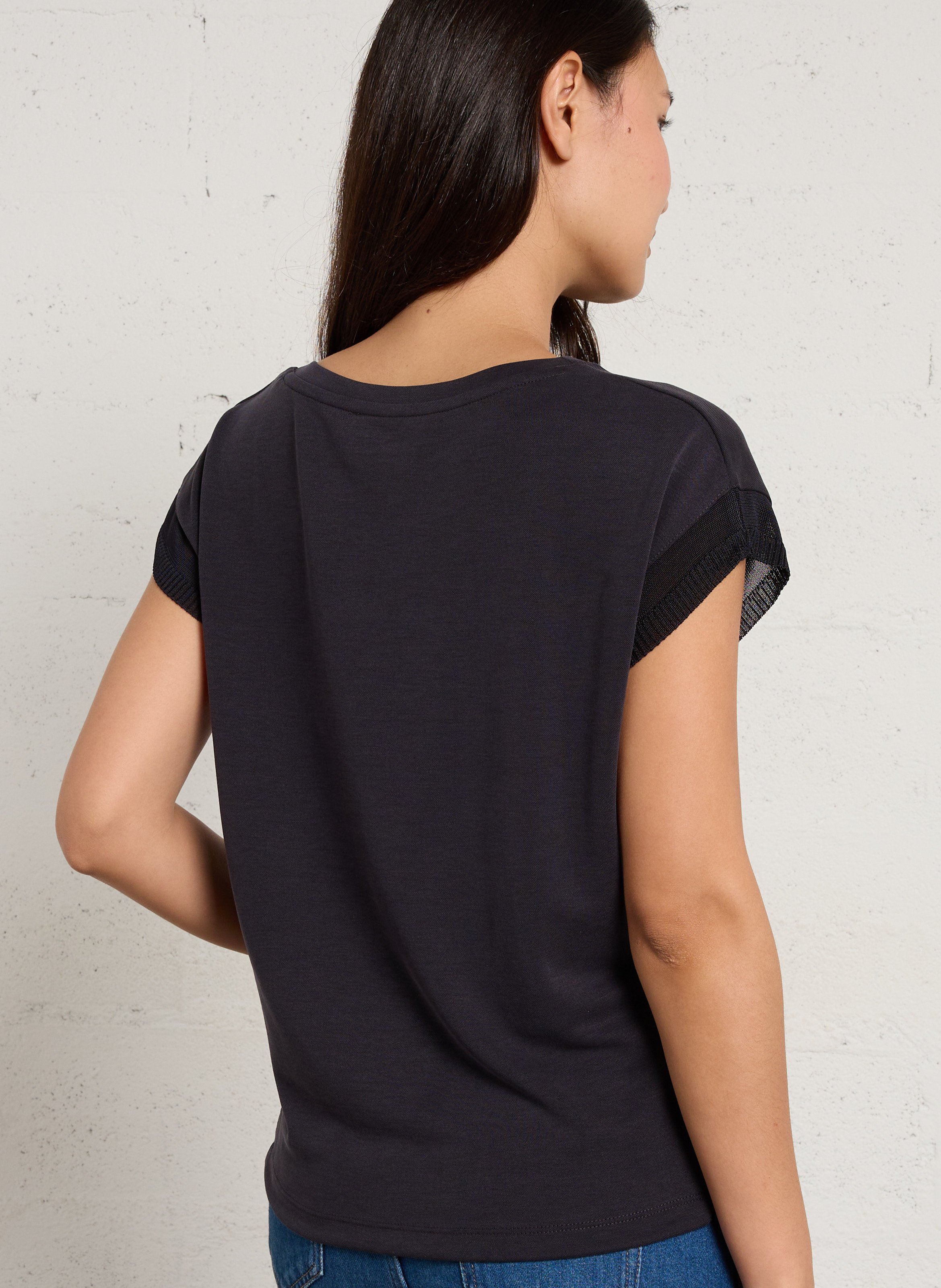 Cotton T-shirt MAISON 123 Purple