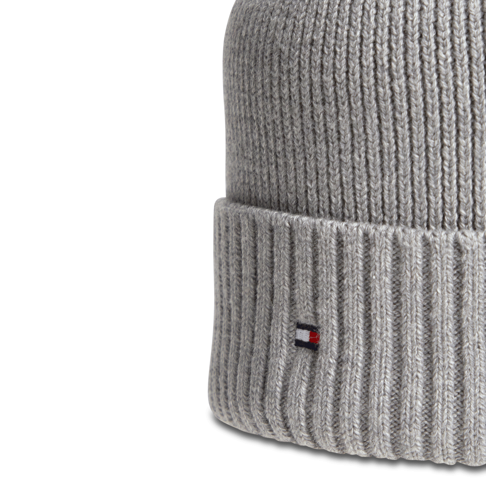 Muts van biologisch katoenmengsel TOMMY HILFIGER Grijs