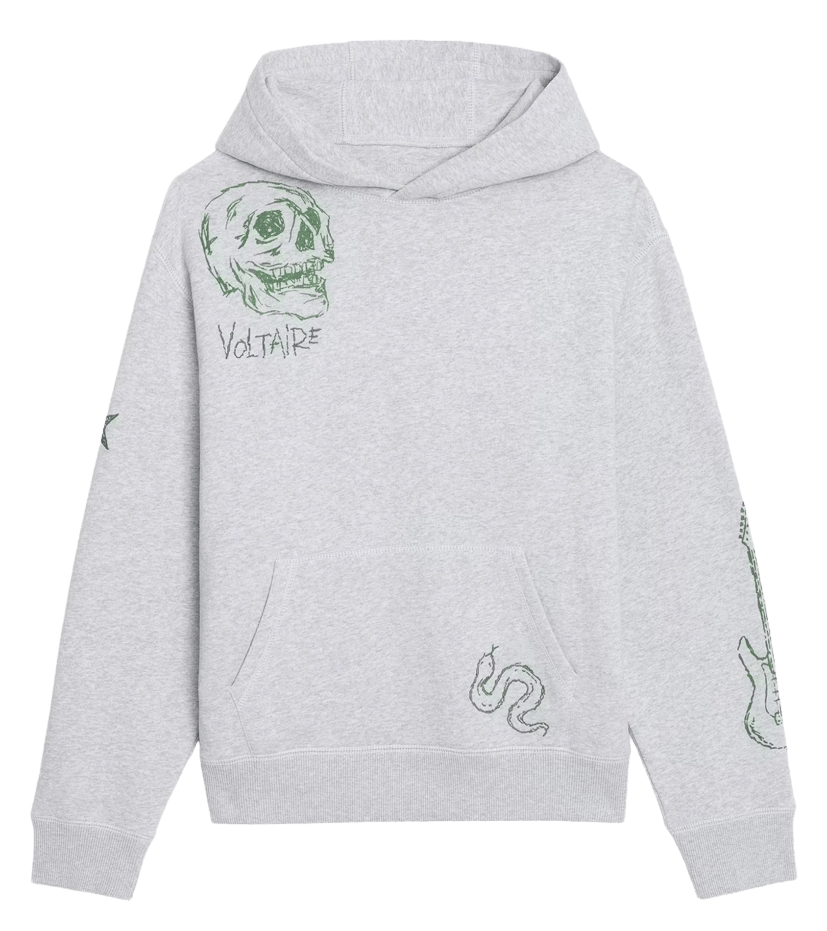 Sudadera de algodón con cuello redondo ZADIG&VOLTAIRE Gris