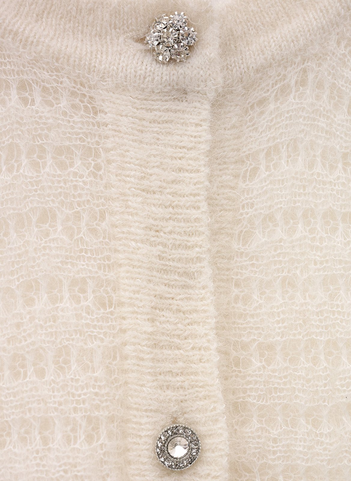 Weit geschnittene Strickjacke aus Wollmix BA&SH Beige