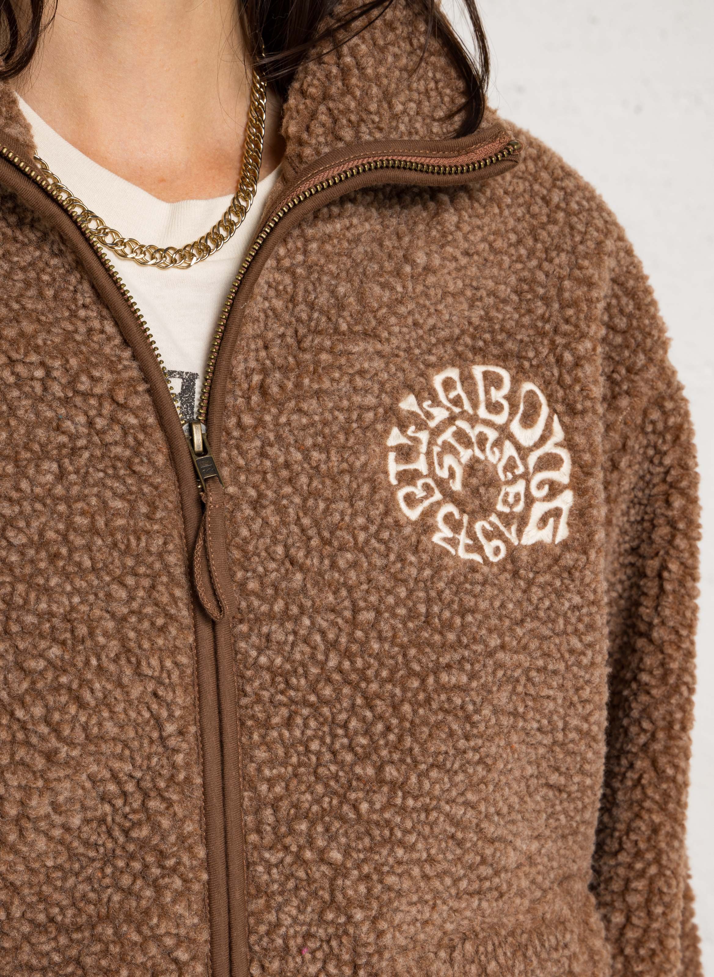 Oversize Fleece mit Stehkragen BILLABONG Braun