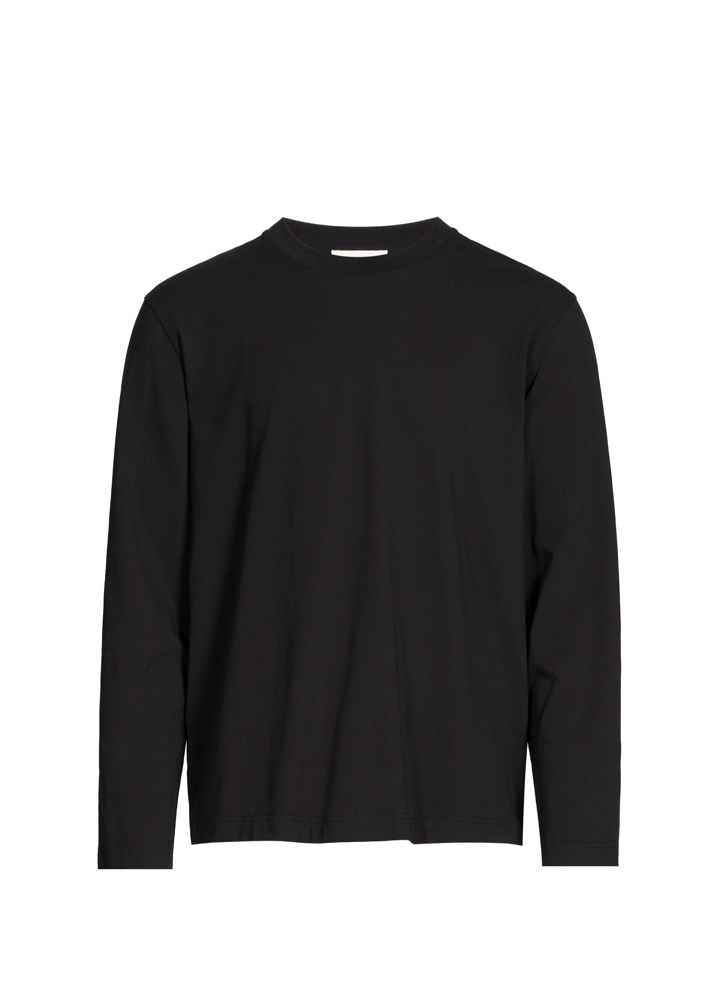 Long-sleeve cotton blend baff t-shirt SAISON 1865 Black
