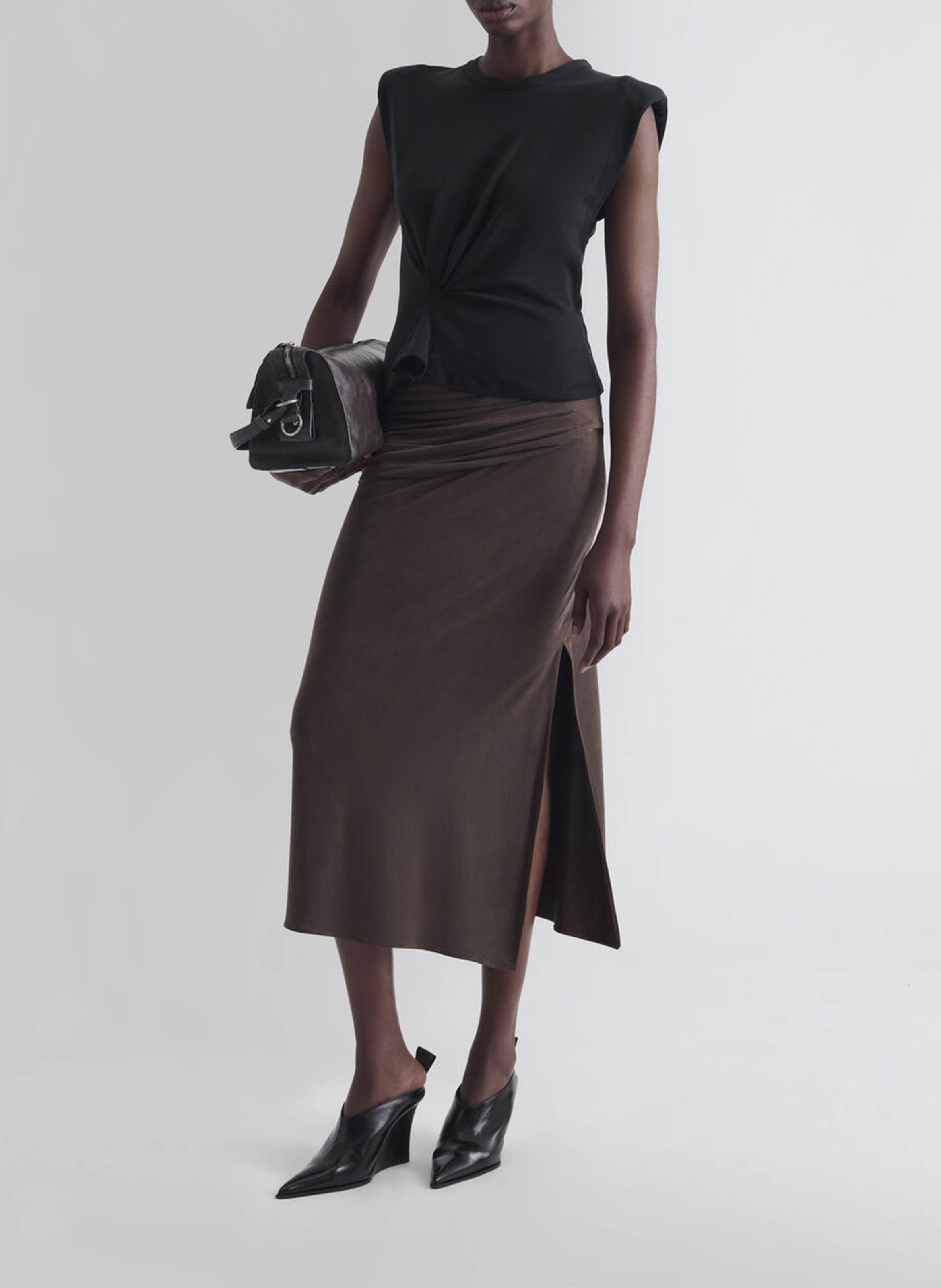 Long straight skirt IRO Brown
