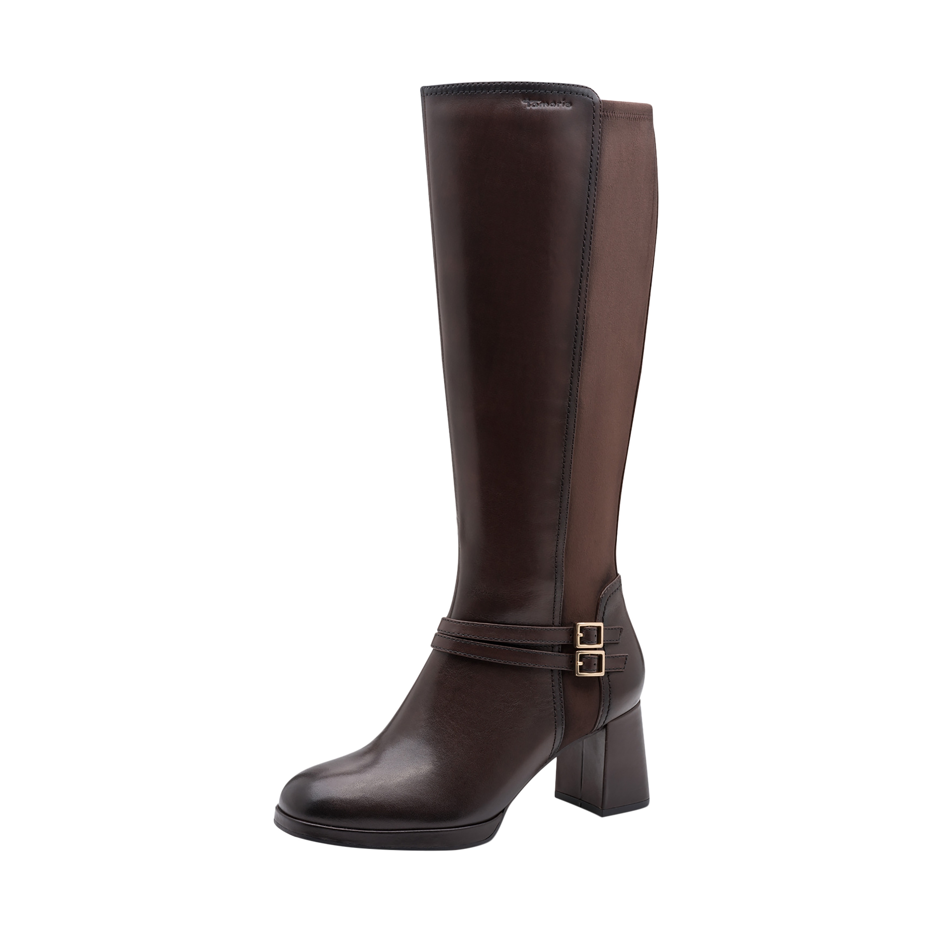 Comfort leather boots | Brown TAMARIS Women