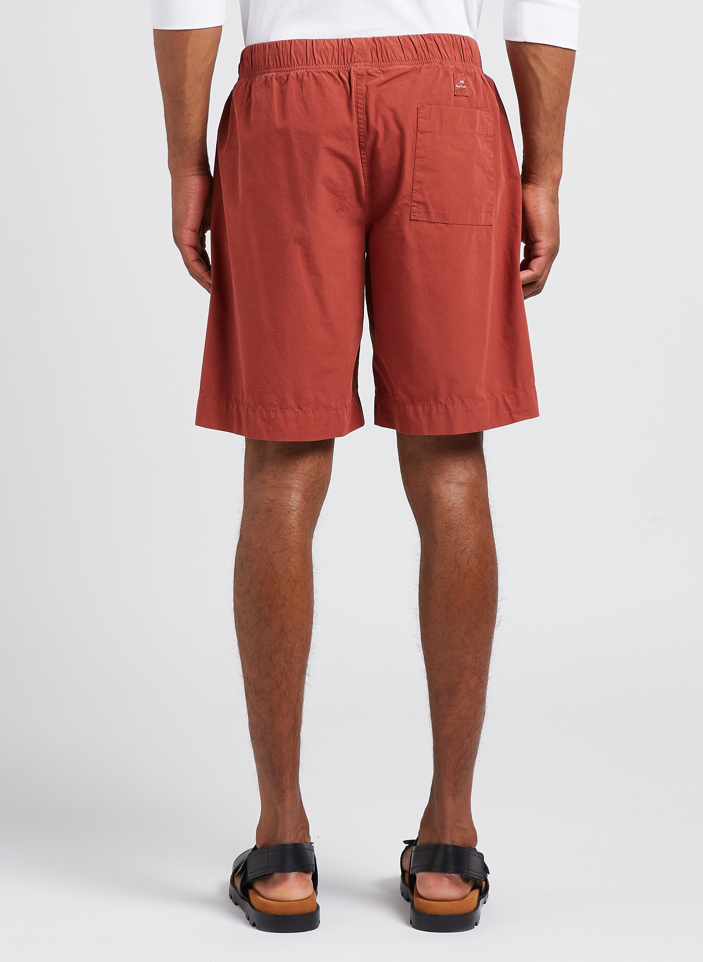 Short droit en coton PAUL SMITH Rouge