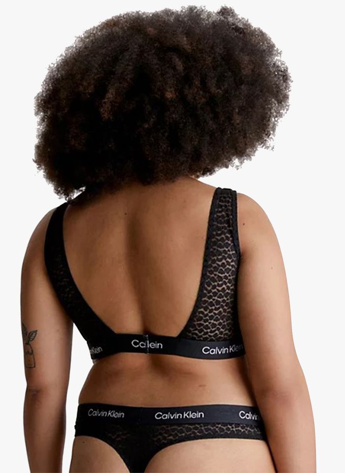 Calvin Klein Underwear - Soutien-Gorge de Sport - Brassière - Uni - Femme -  Noir (Black 001) - M : : Mode