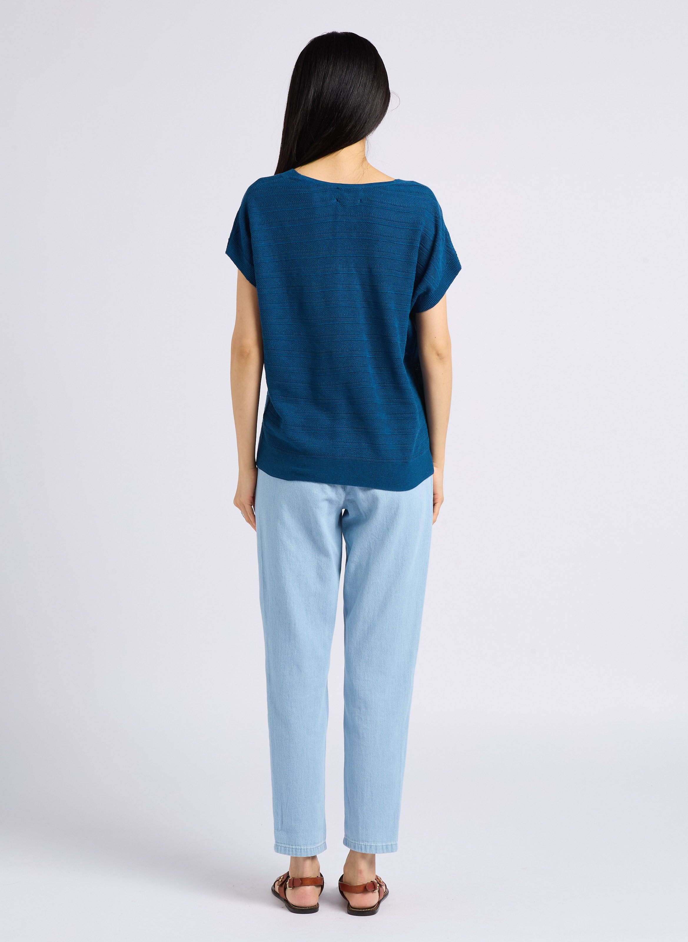 Straight Cut Jeans aus Baumwolle MAISON 123 Blau