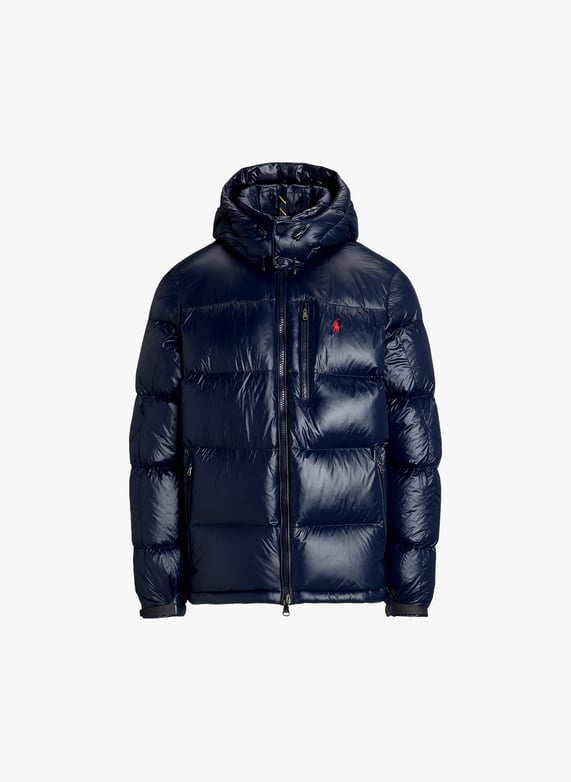 Puffer Jacket Made From Recycled Fibers Collection Navy Glossy Polo Ralph Lauren Men 710950912 003 COLLECTION NAVY GLOSSY Place des Tendances Europe
