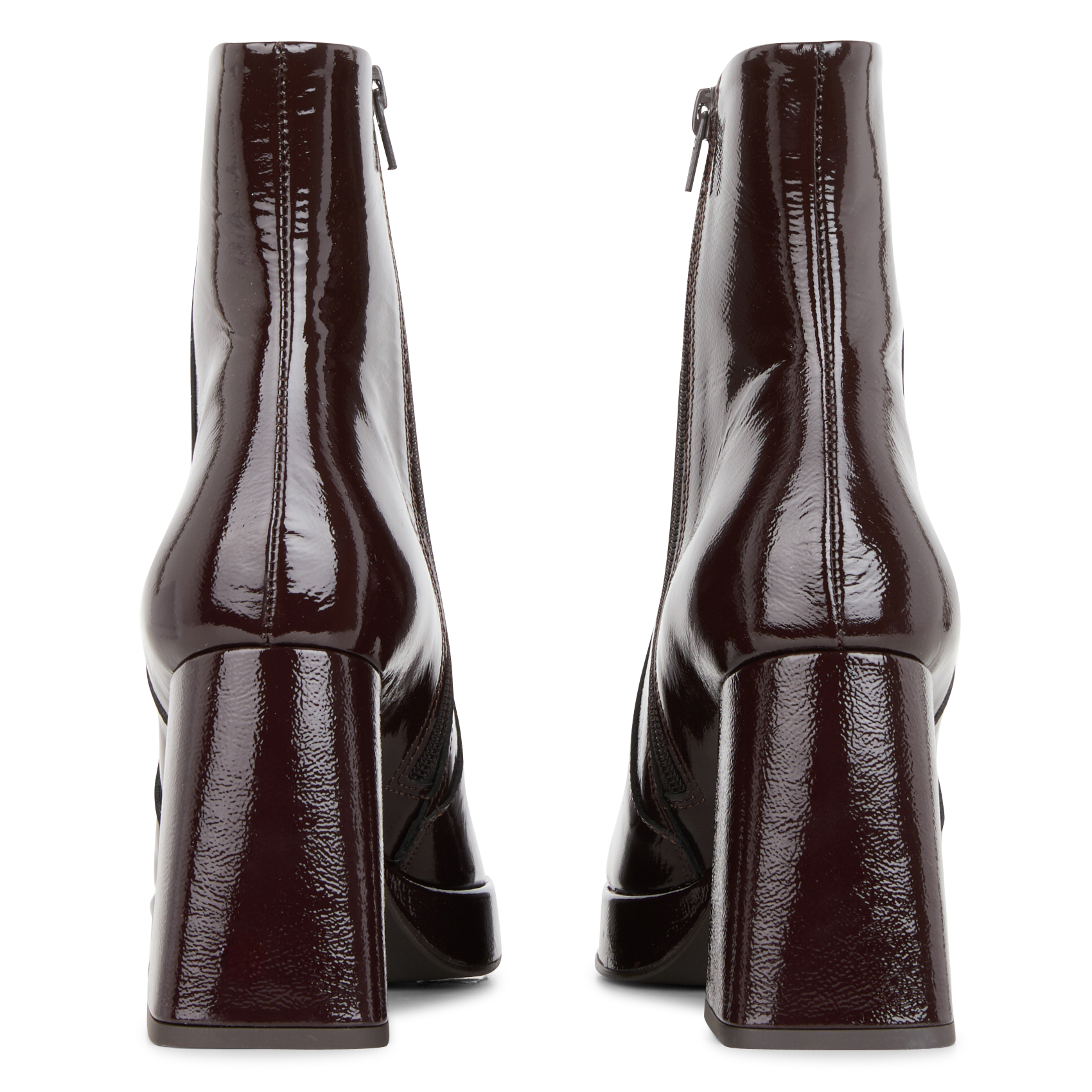 Bottines en cuir venis LA FEE MARABOUTEE Marron