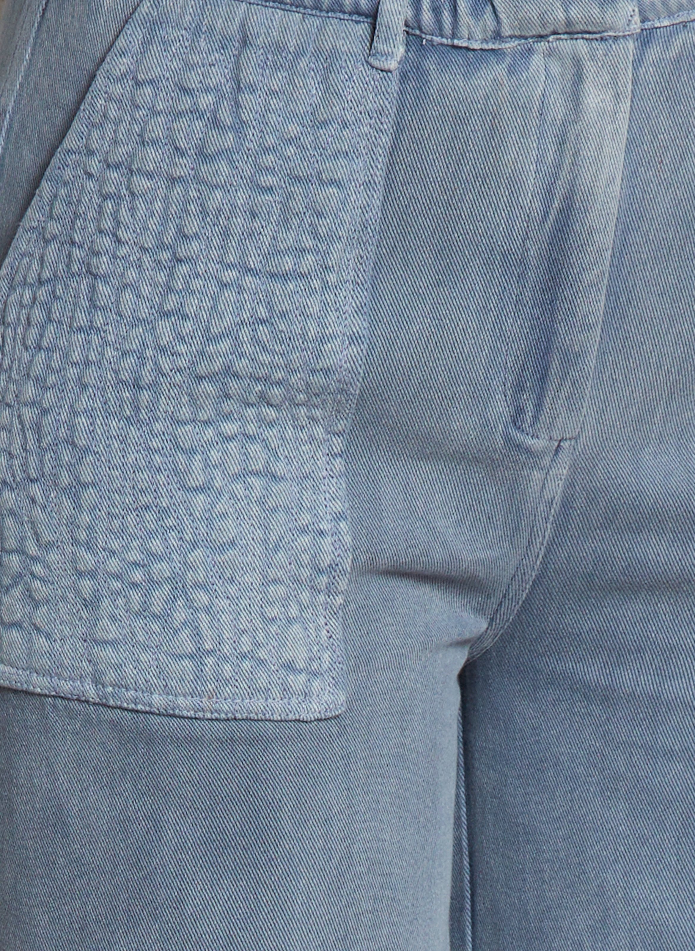 Pantalon droit en coton bio LOUISE MISHA Gris