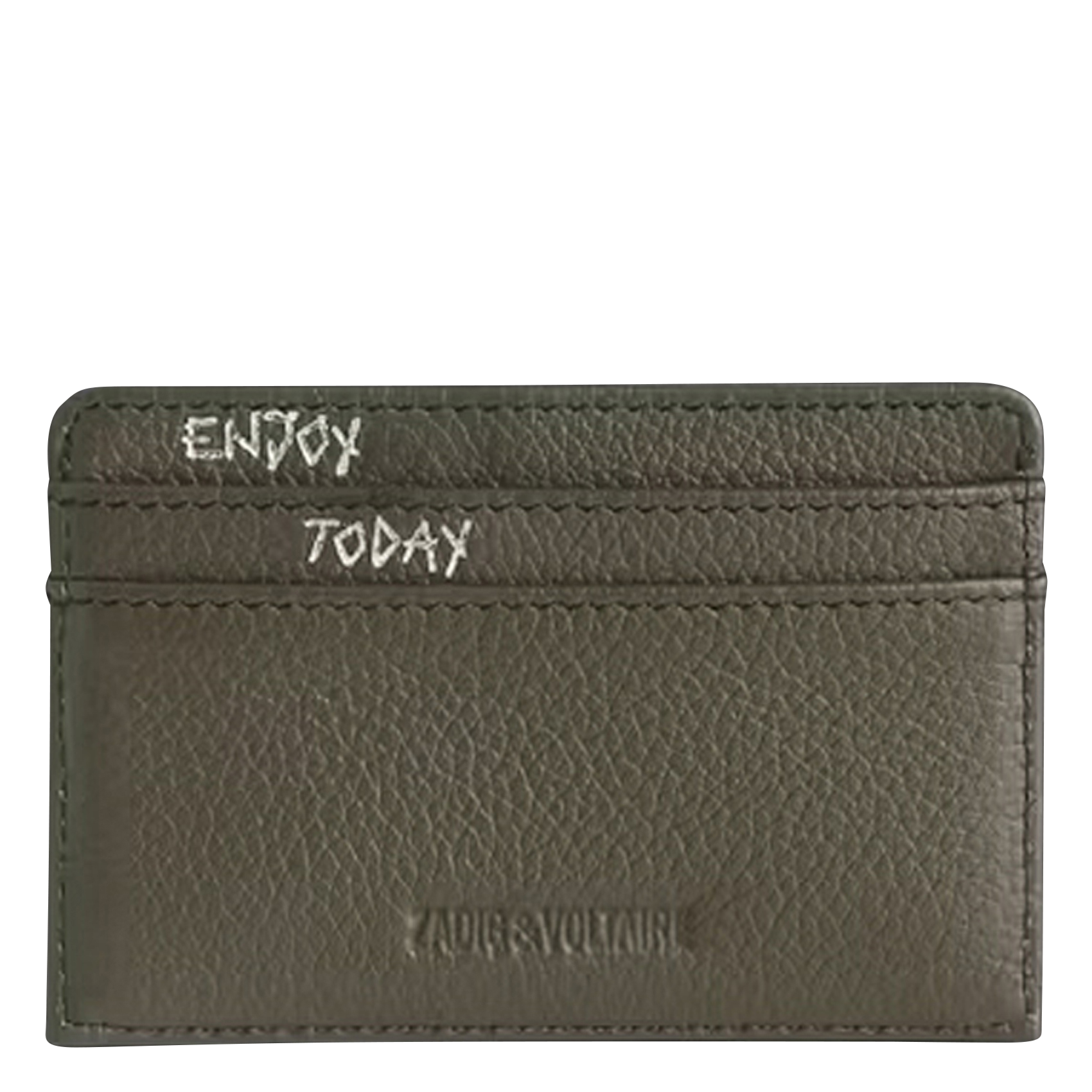 Porte cartes en cuir ZADIG&VOLTAIRE Vert