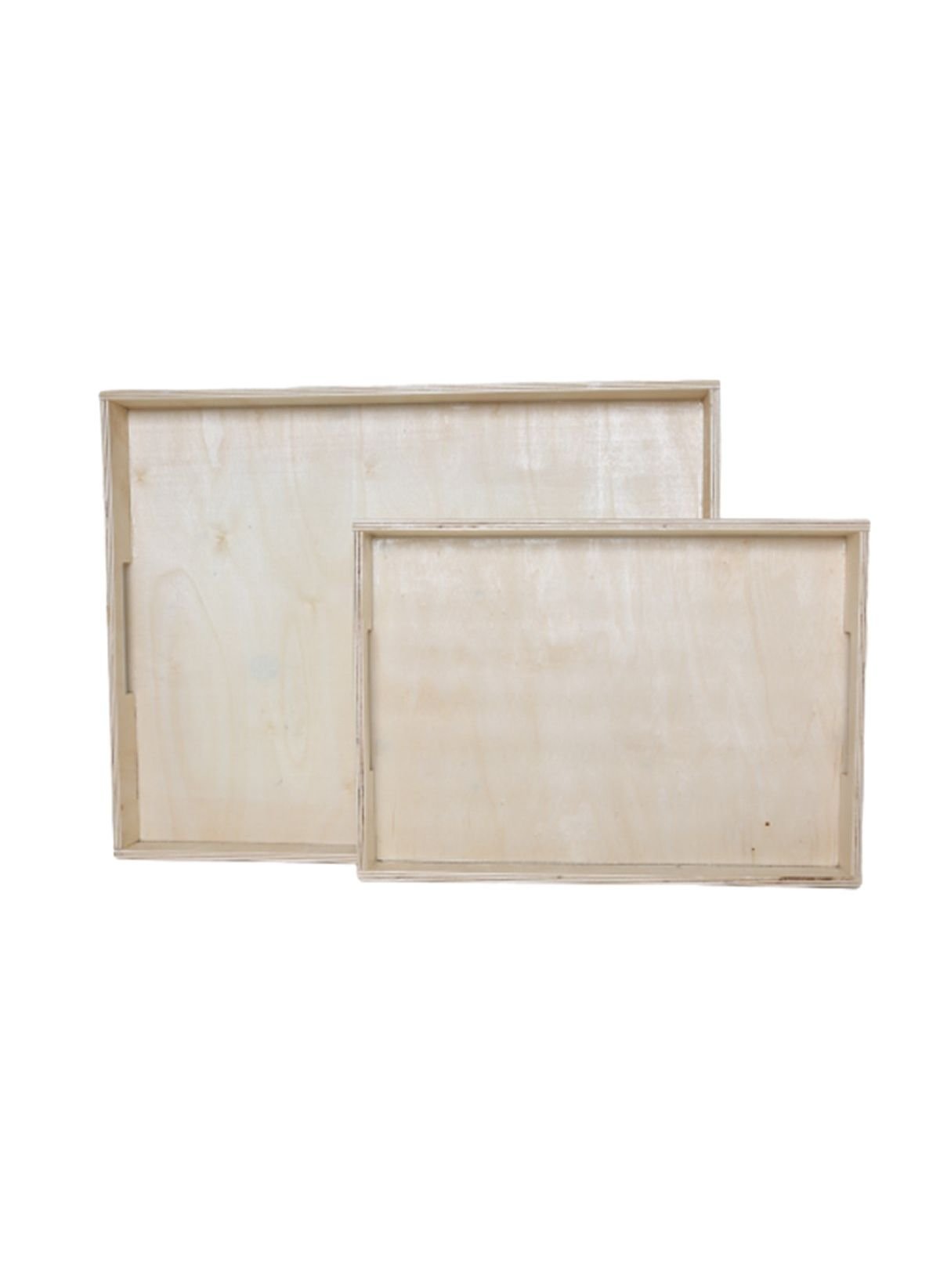Set of 2 plywood trays FACTORY Beige