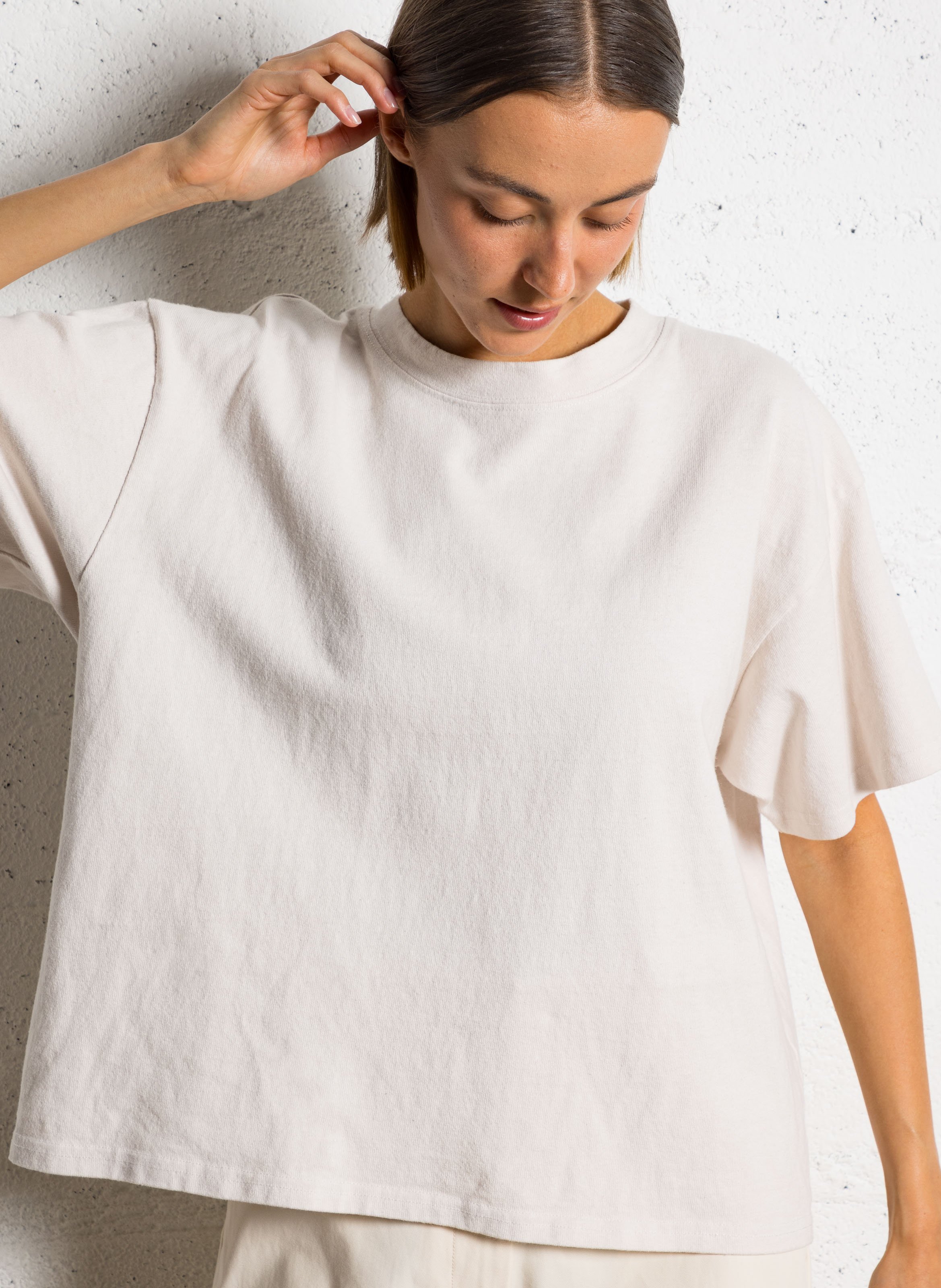 Oversized organic cotton T-shirt RUE DE TOKYO White