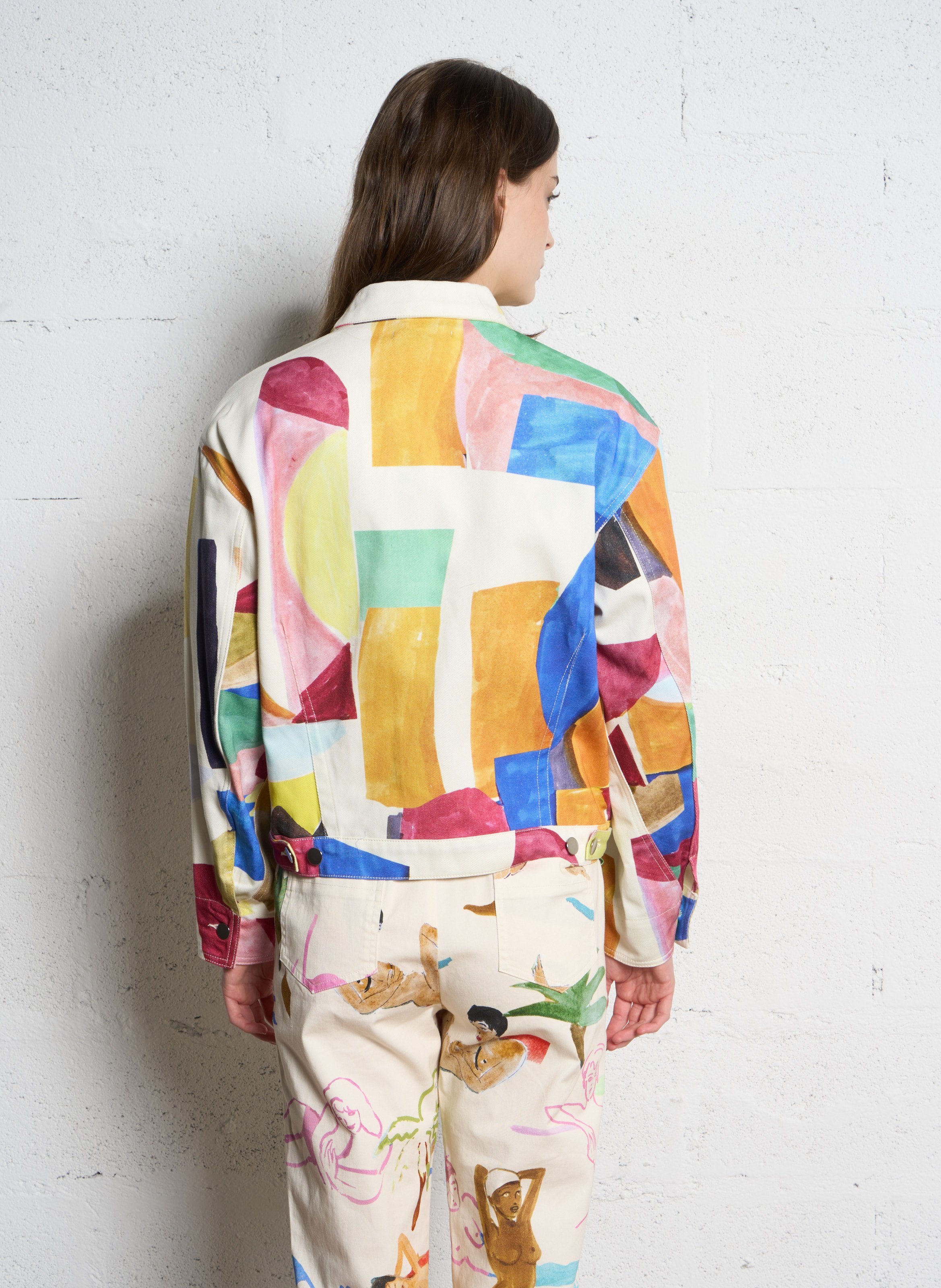 Oversize Denimjacke G.KERO Mehrfarbig