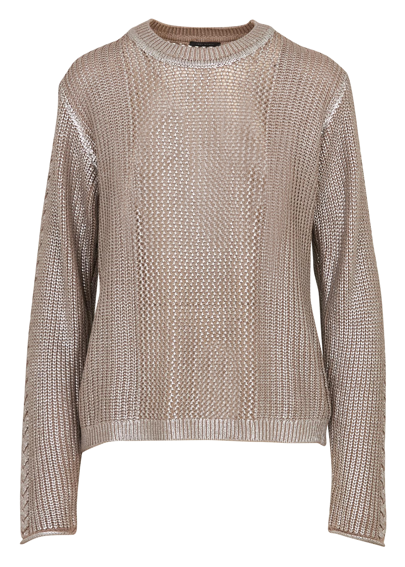 Pull droit en maille IKKS Beige