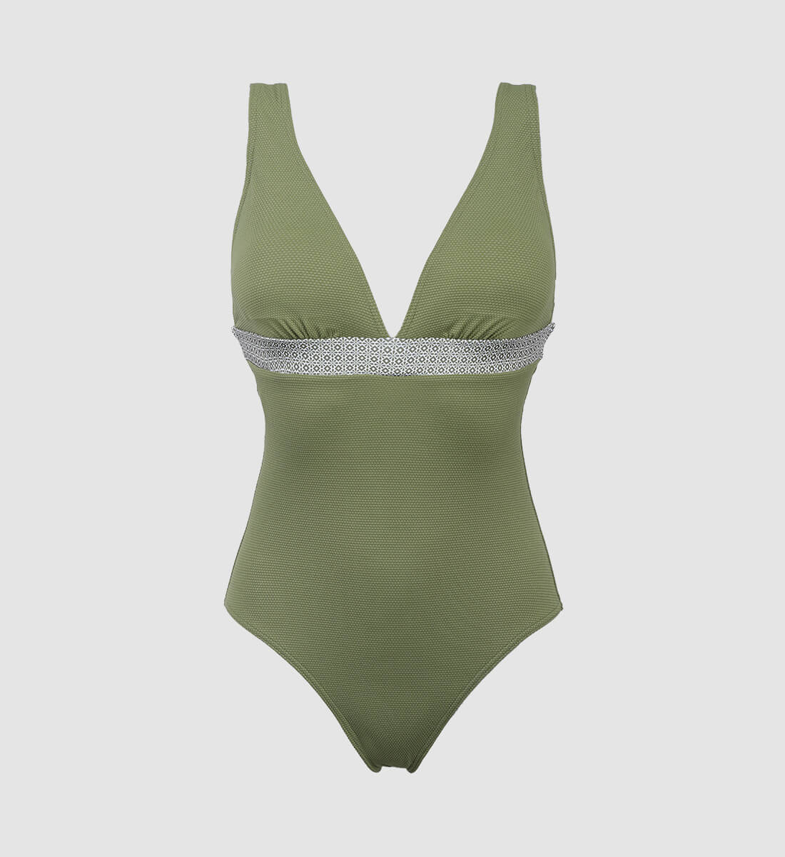 One-piece swimsuit - green olive GILI'S Khaki