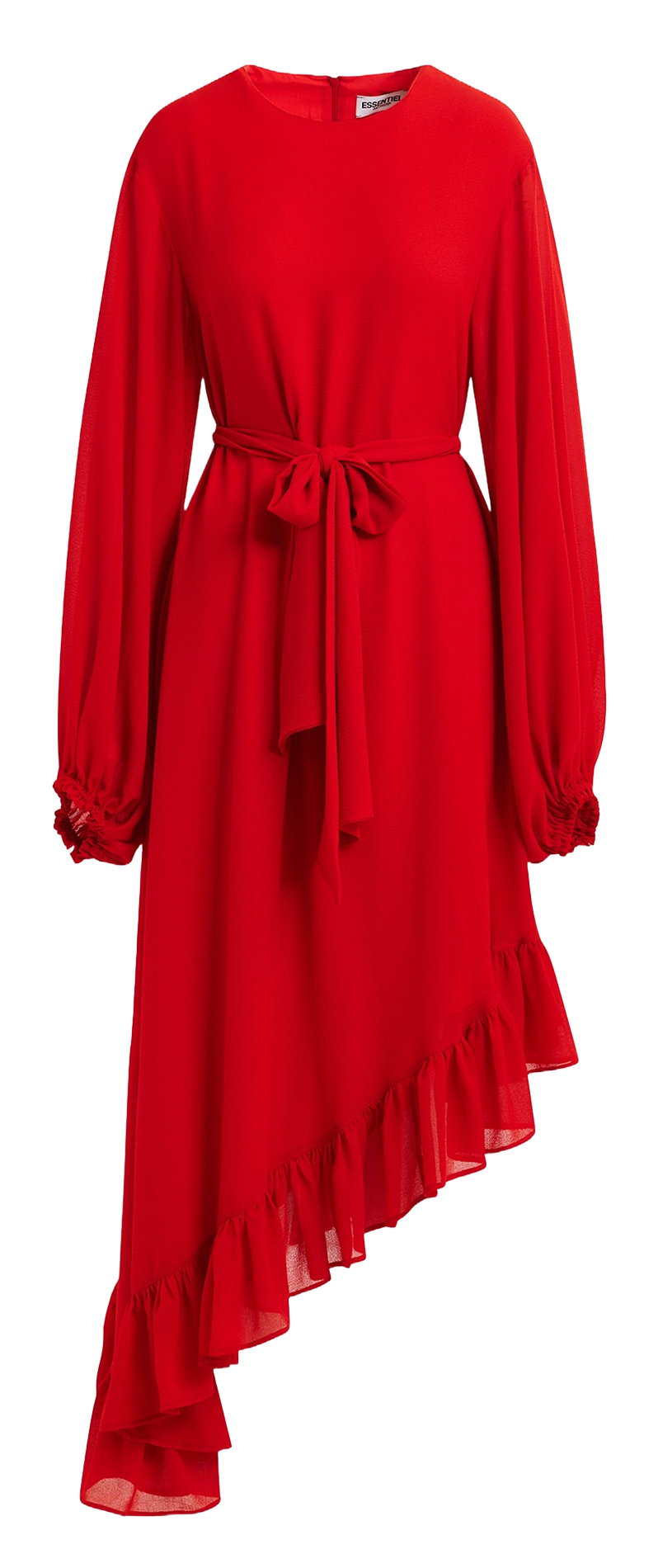Robe longue en fibres recyclées mélangées ESSENTIEL ANTWERP Rouge
