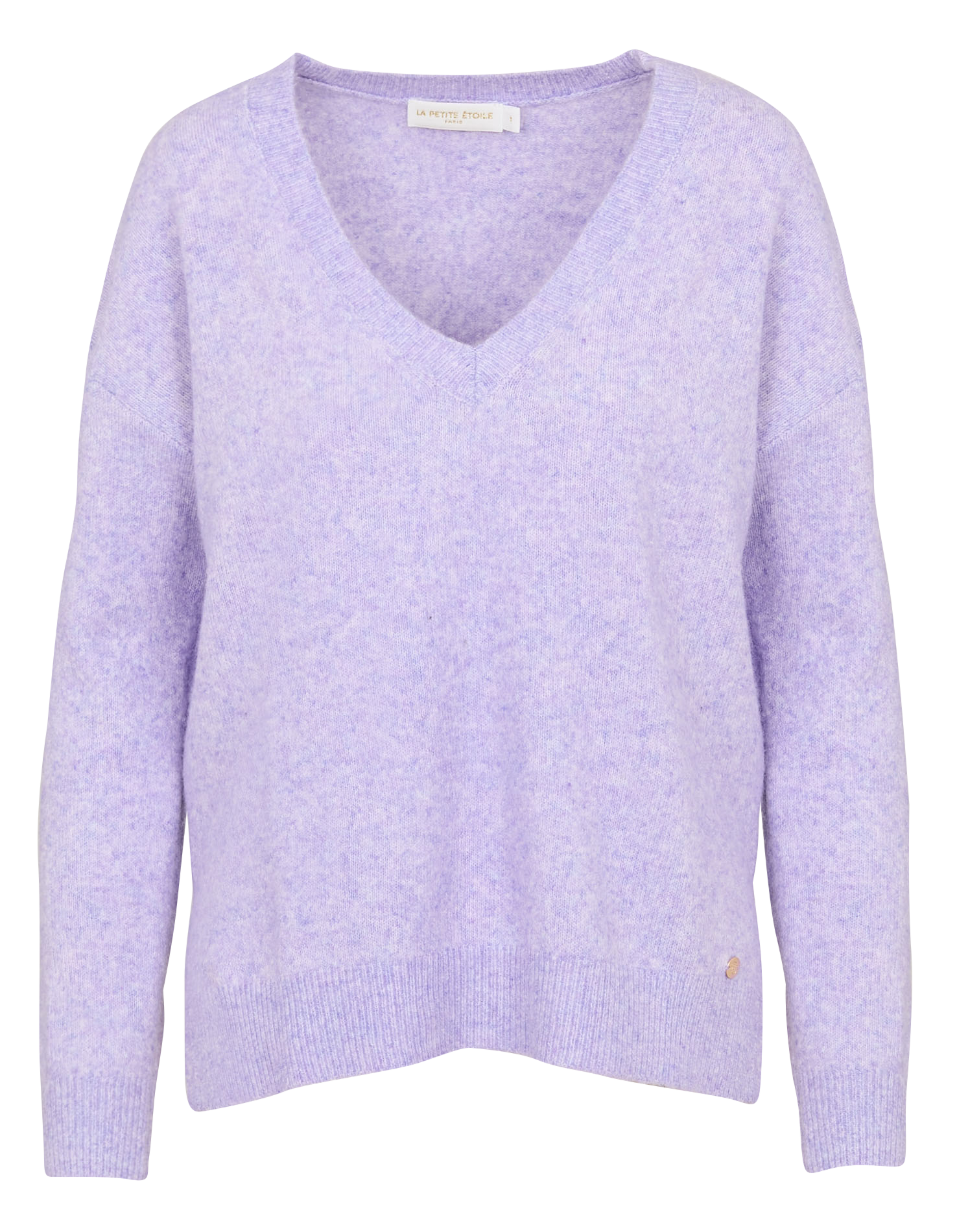 Pull col V  LA PETITE ETOILE Violet