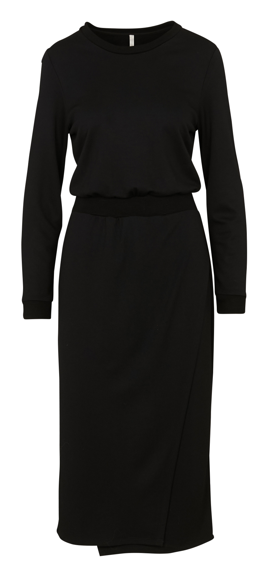 Long fleece dress I CODE Black