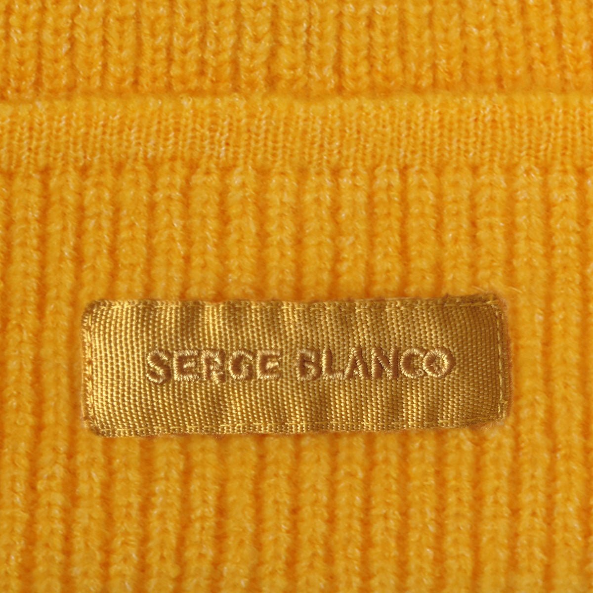 Plain reversible beanie SERGE BLANCO Yellow