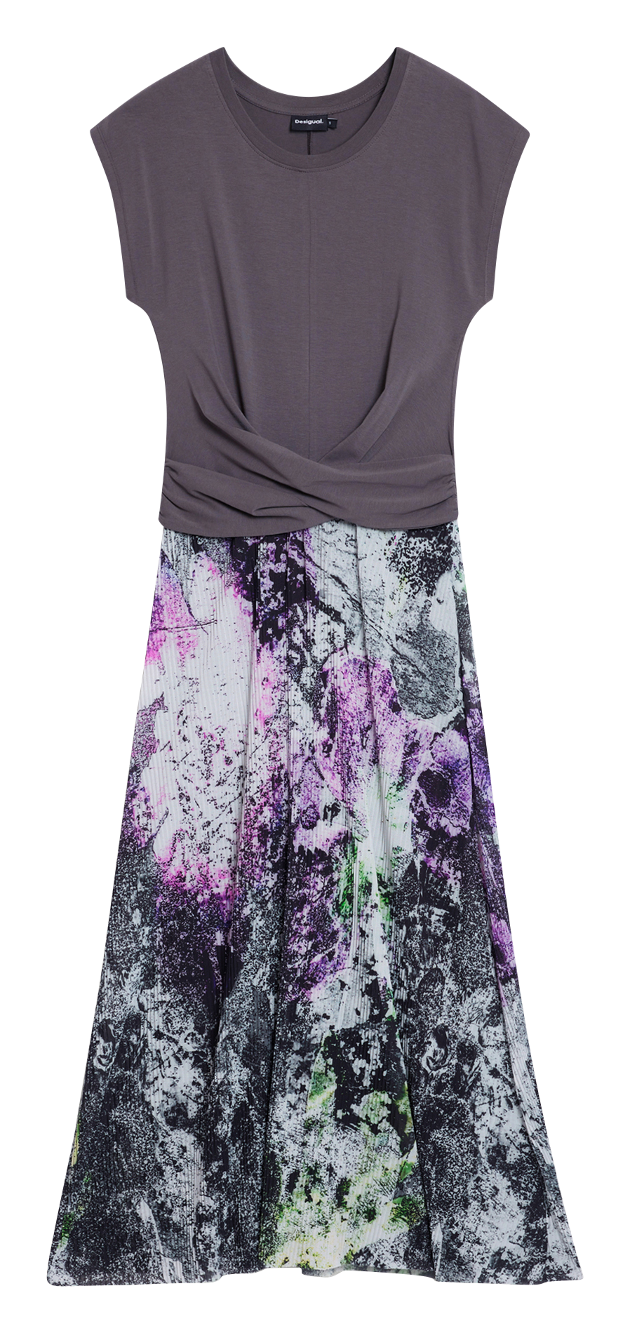 Robe courte col rond  DESIGUAL Noir