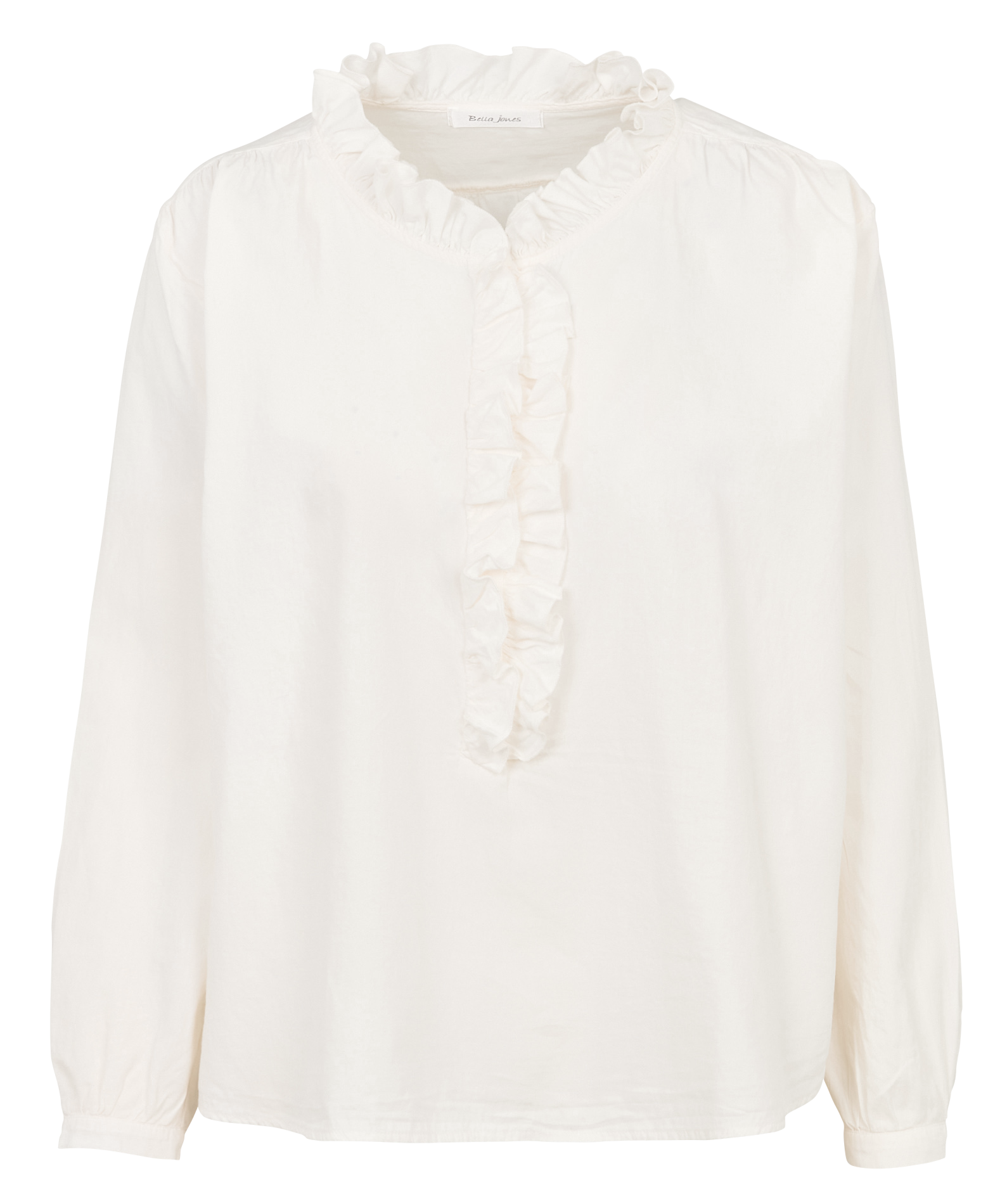 Straight cotton blouse BELLA JONES White