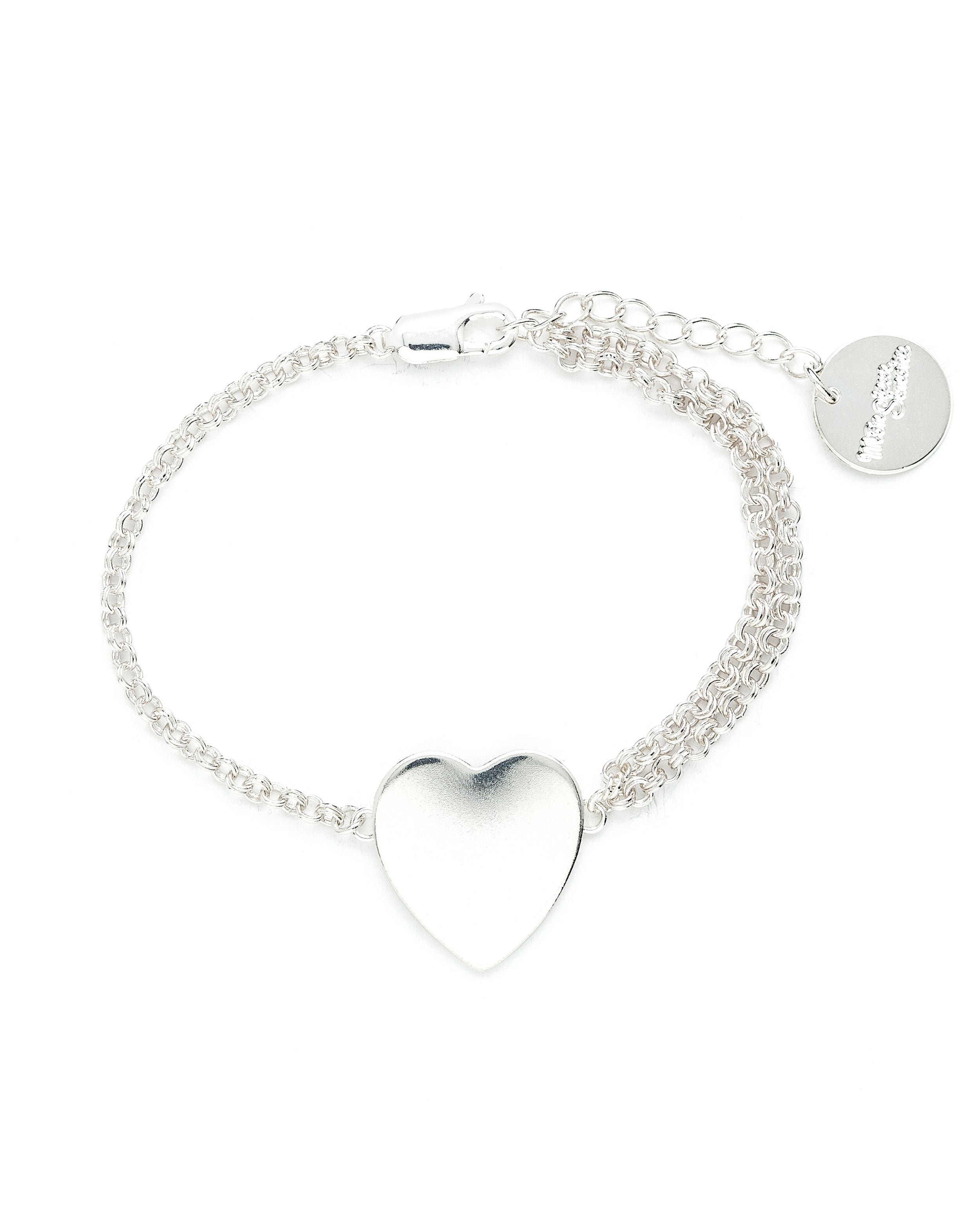 Golden heart-shaped bracelet in fine gold MONSIEUR SIMONE Silver