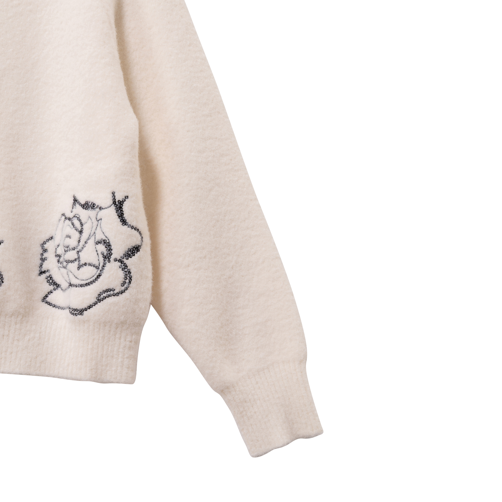 Oversized high-neck knit sweater IKKS JUNIOR White