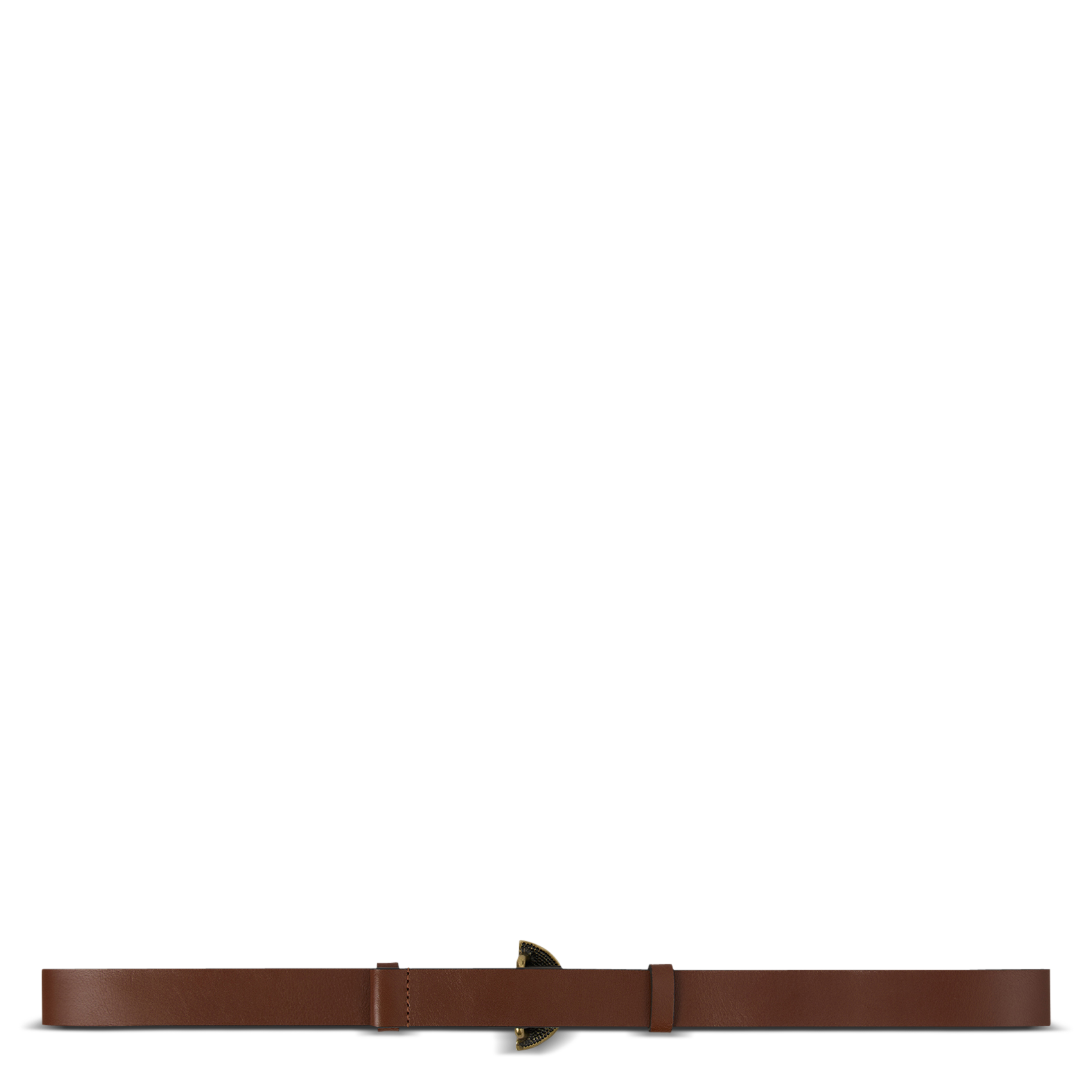 - Gespsluiting. - Breedte: 3 cm.  BA&SH Bruin