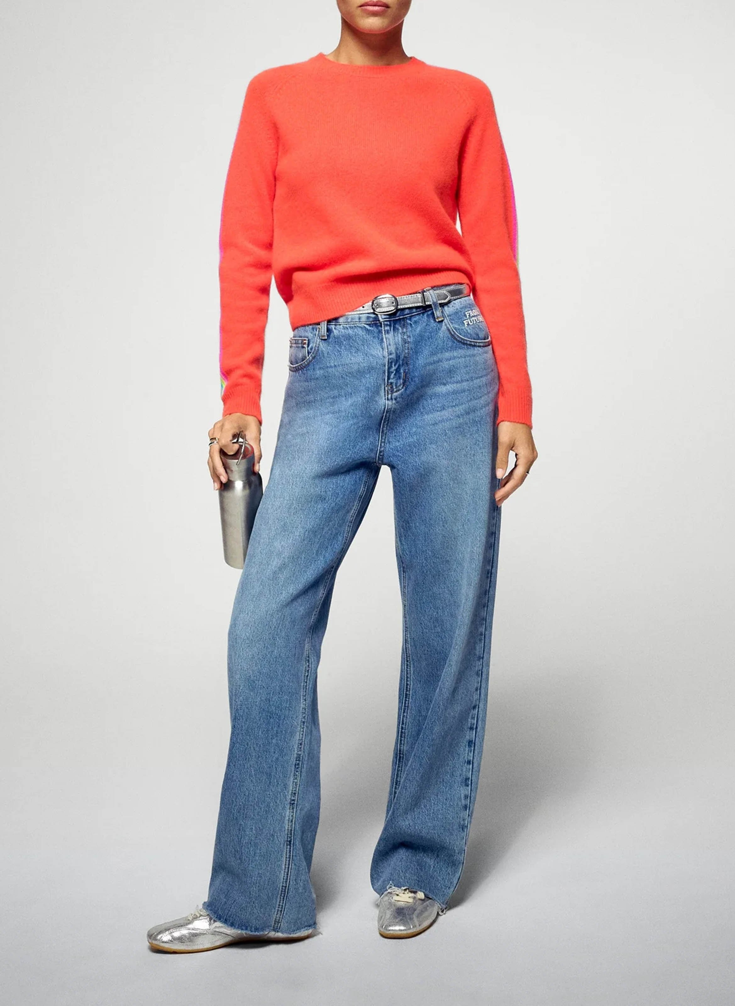 Oversized round neck cashmere sweater FROM FUTURE Orange