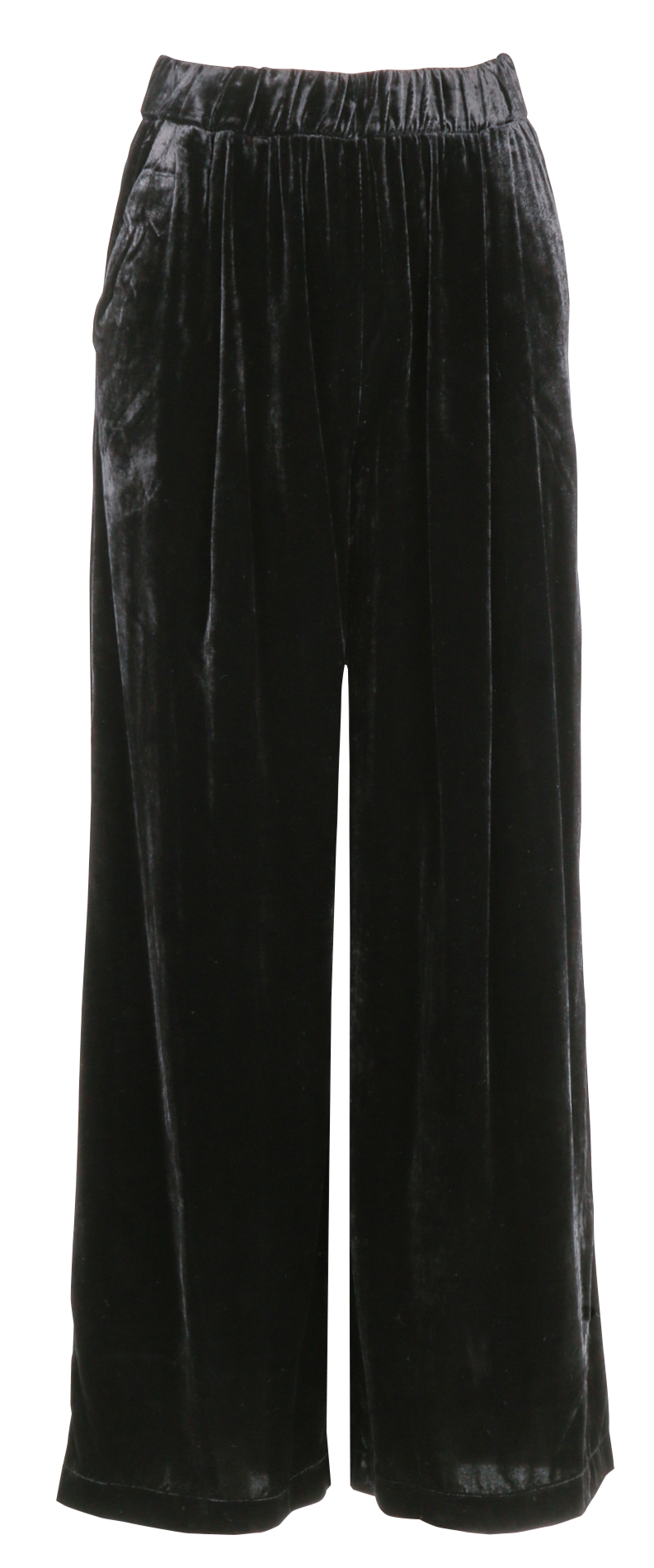 Lace and velvet mixed-media panties DES PETITS HAUTS Black