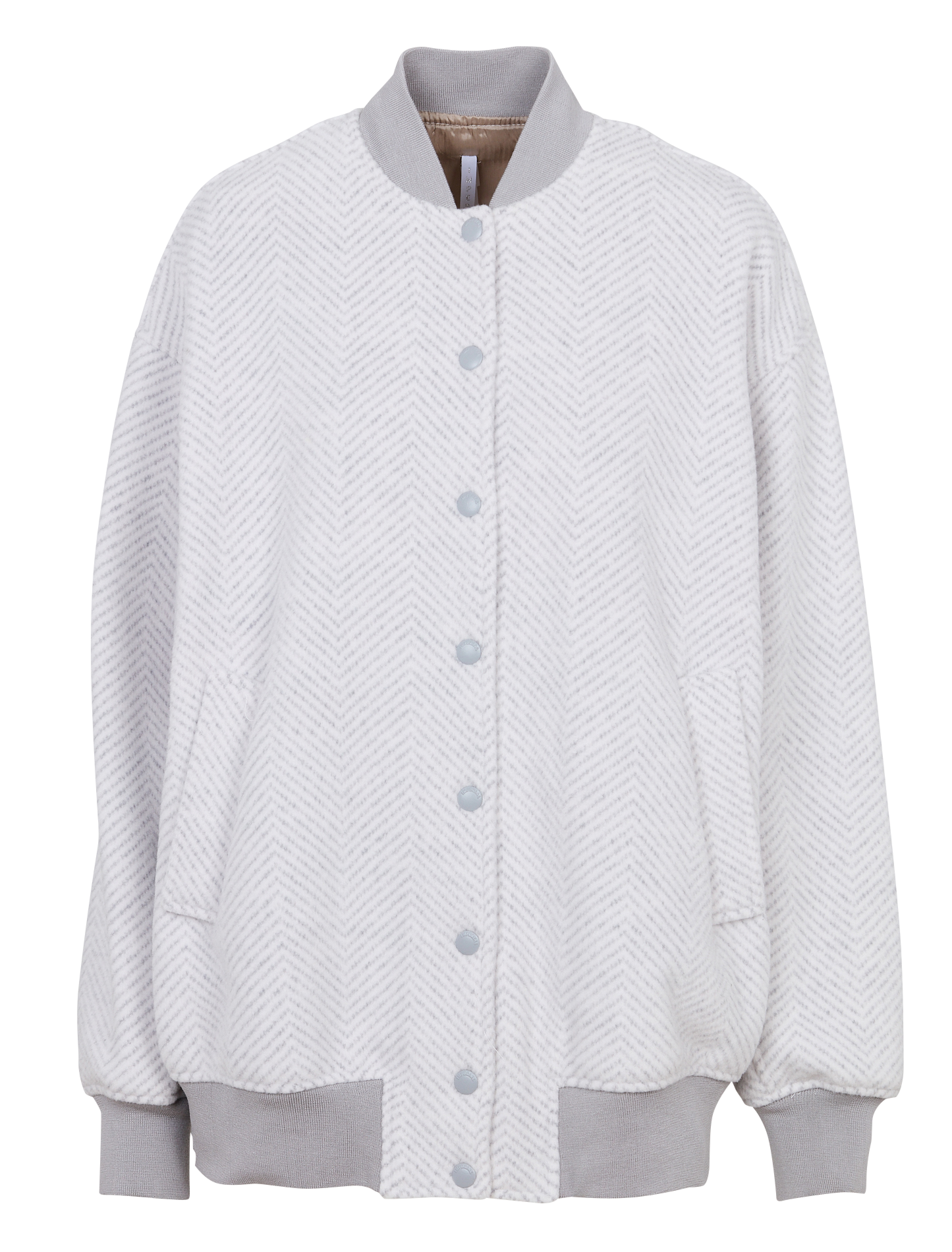 Blouson ample col teddy à motif chevrons IMPERIAL Multicolore