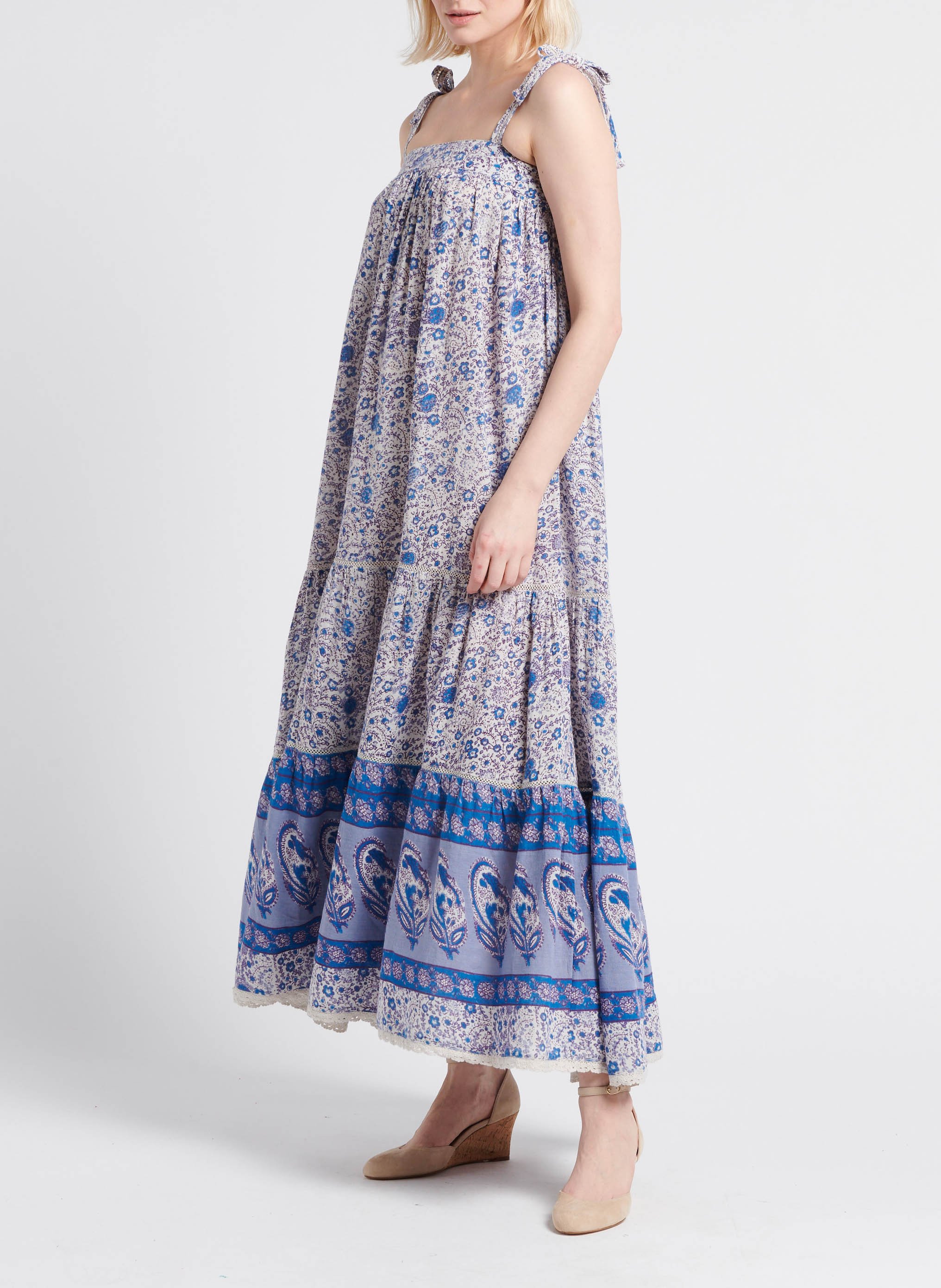 Loose-fit cotton dress M.A.B.E Multicolored