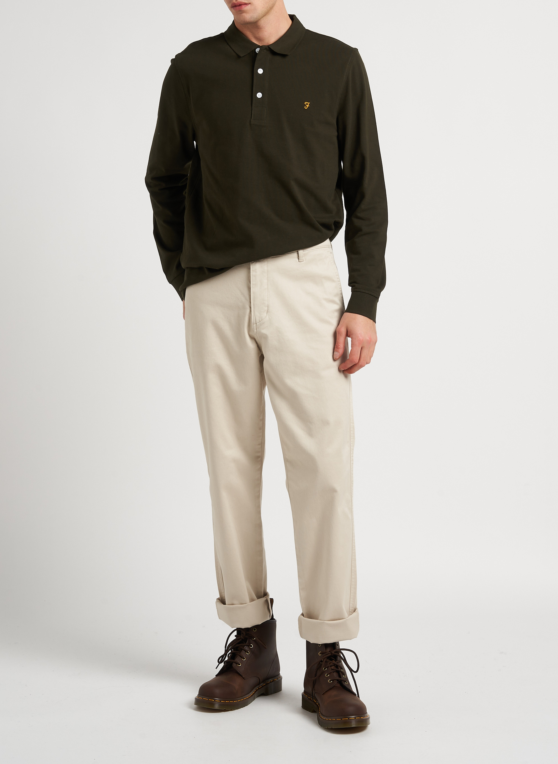 Polo regular-fit en coton bio FARAH Vert