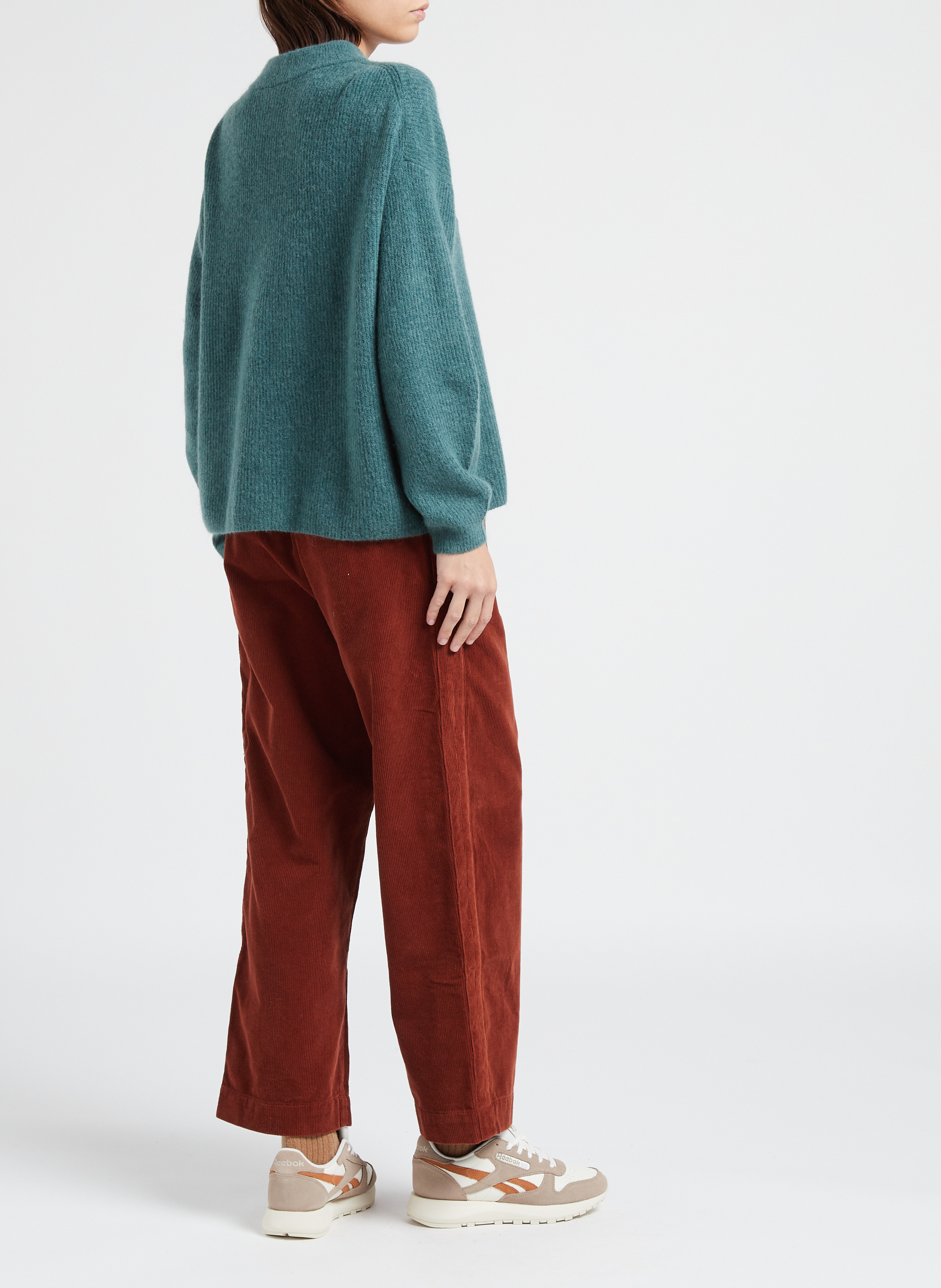 Rechte, katoenen broek BELLEPIECE Bruin