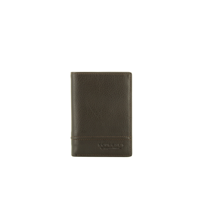 Calfskin leather wallet POURCHET