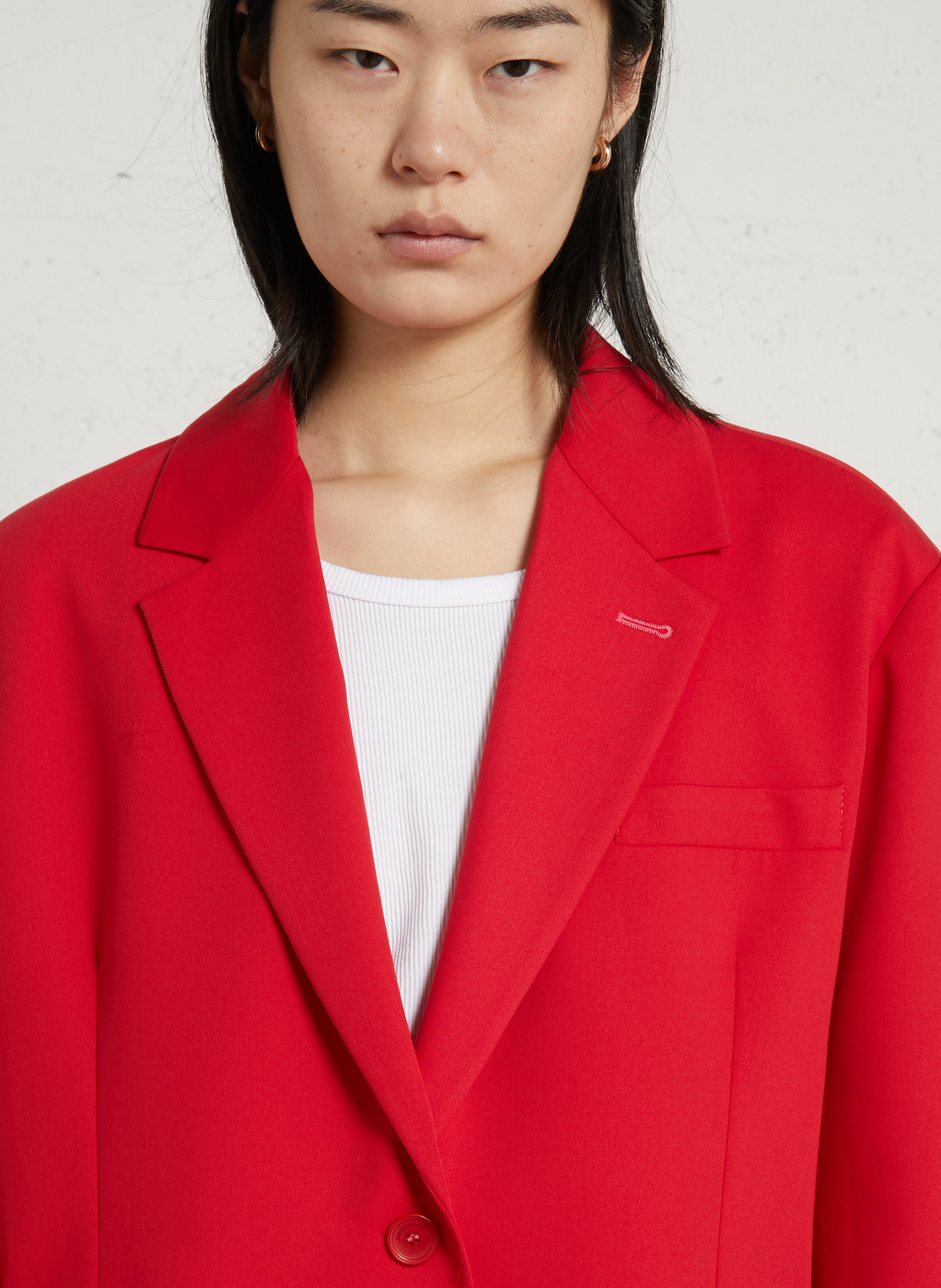 Oversized jasje met reverskraag IMPERIAL Rood