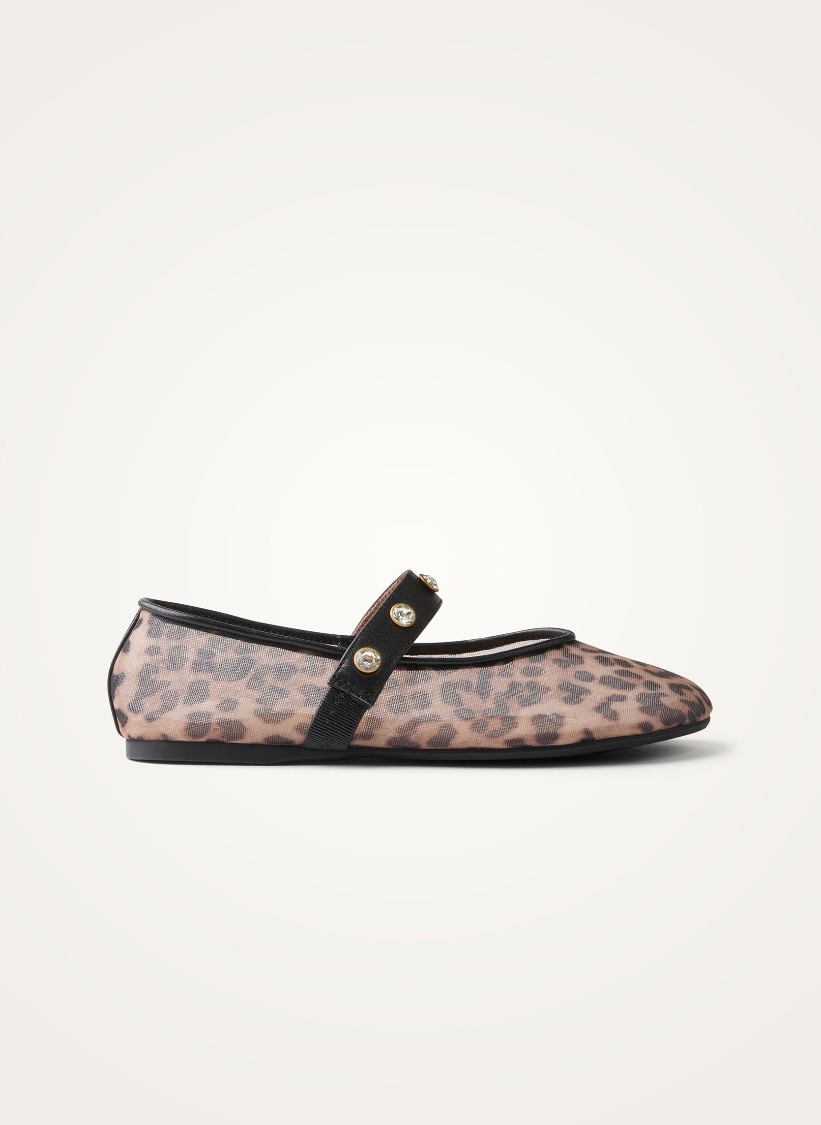 Woven ballet flats with strass ankle strap VANESSA WU Multicolored